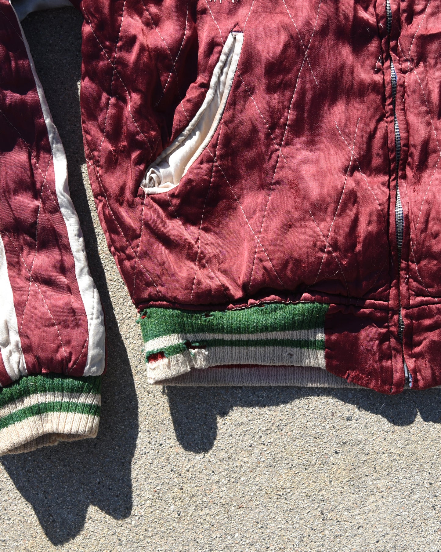 1950s Japan Sukajan Reversible Souvenir Jacket Sun Faded