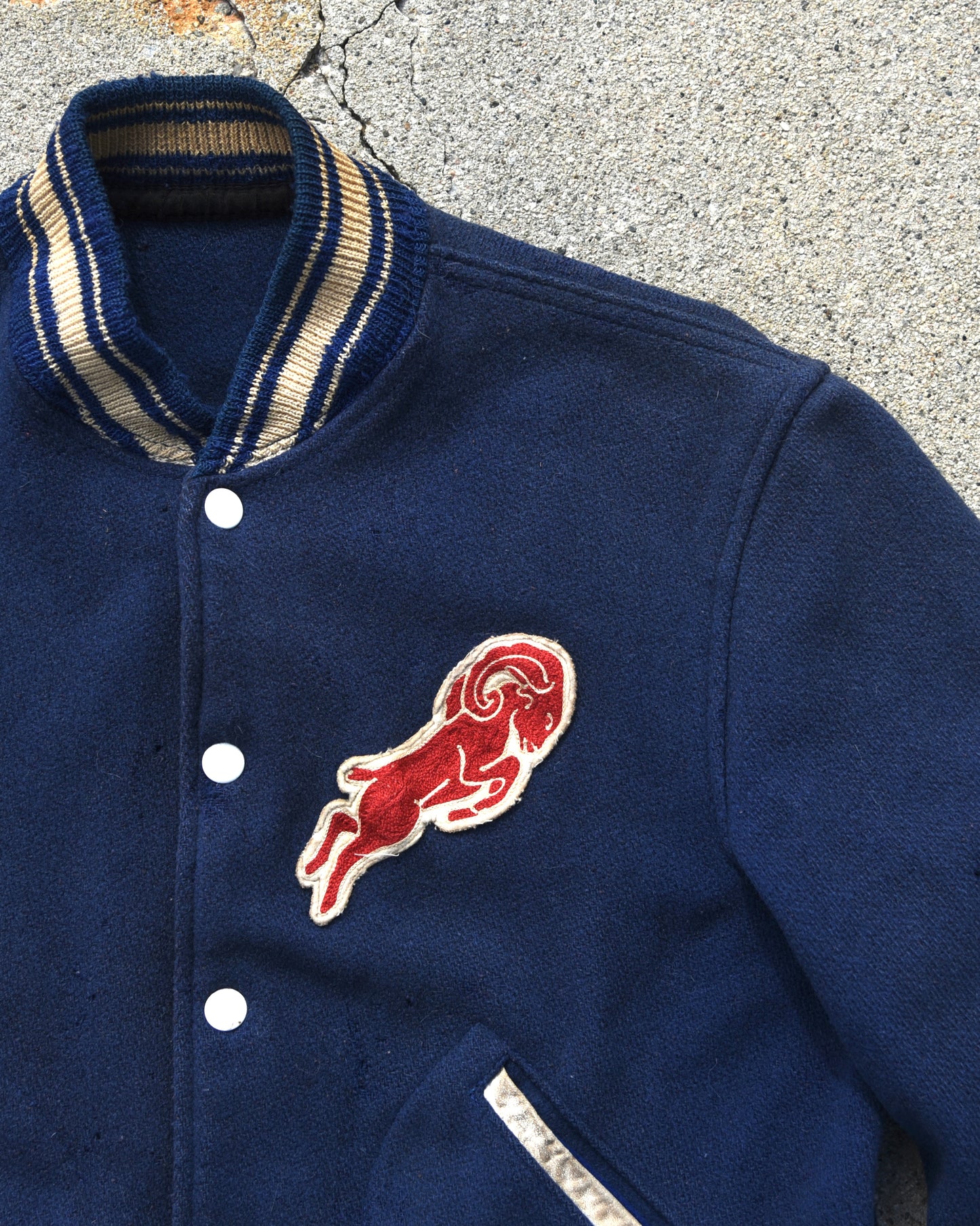 1950s Bales Motor Co. Wool Chain Stitched Jacket