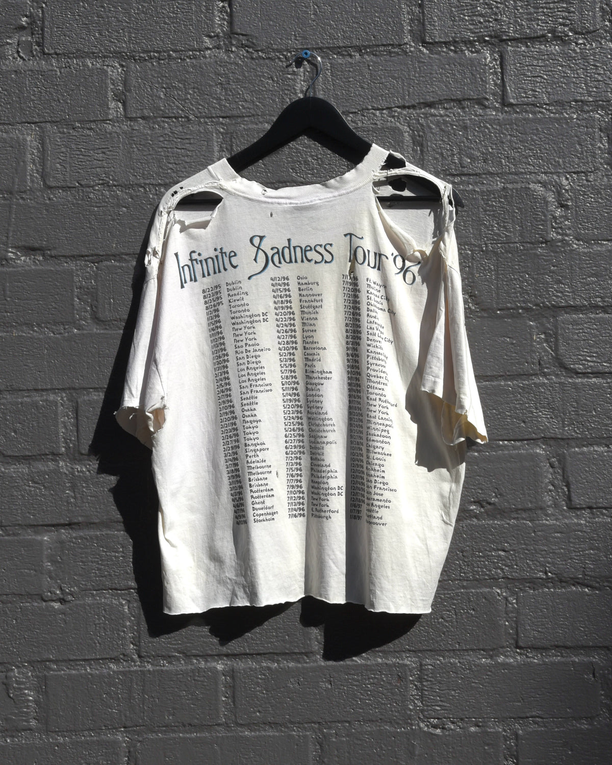 1996 The Smashing Pumpkins Infinite Sadness Tour Tshirt