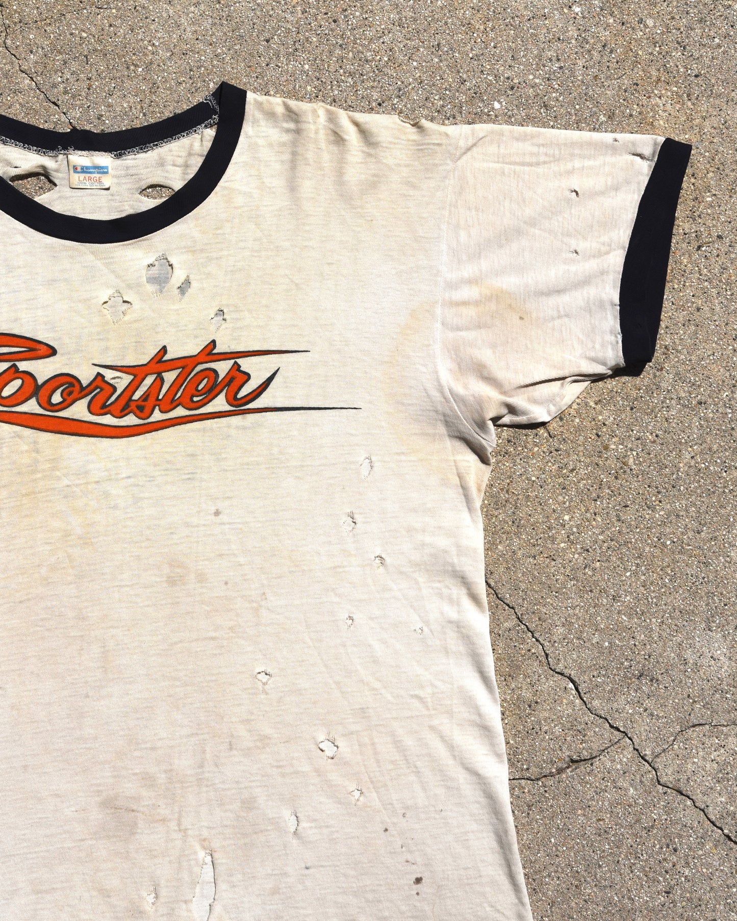 1970s Harley Davidson Sportster Ringer Tshirt