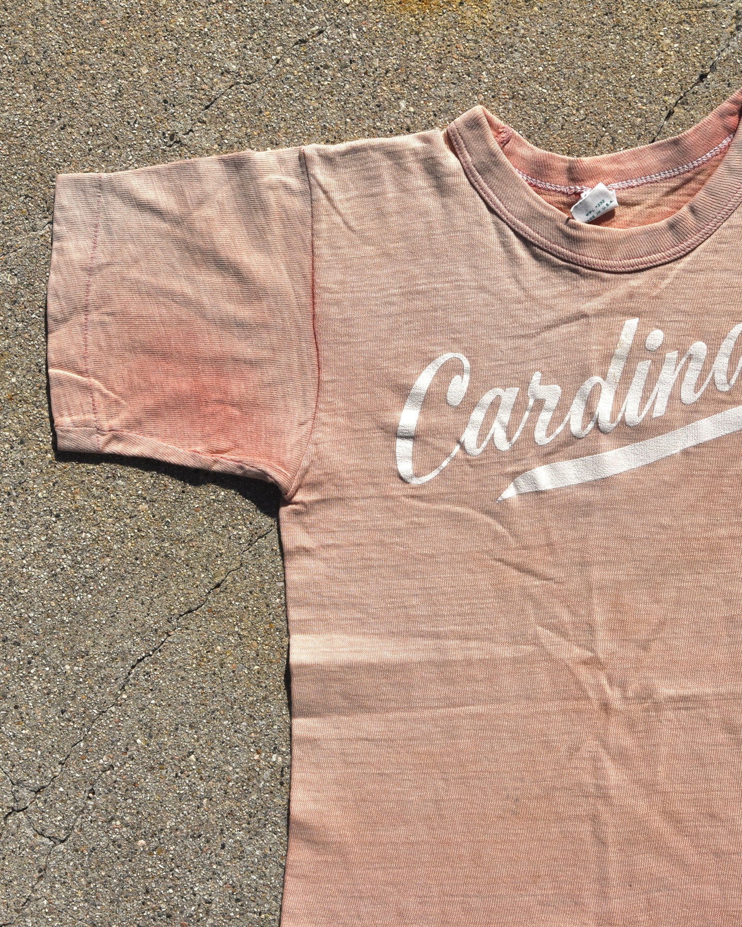 1950s Sun Faded Cardinals #5 Femme Tshirt