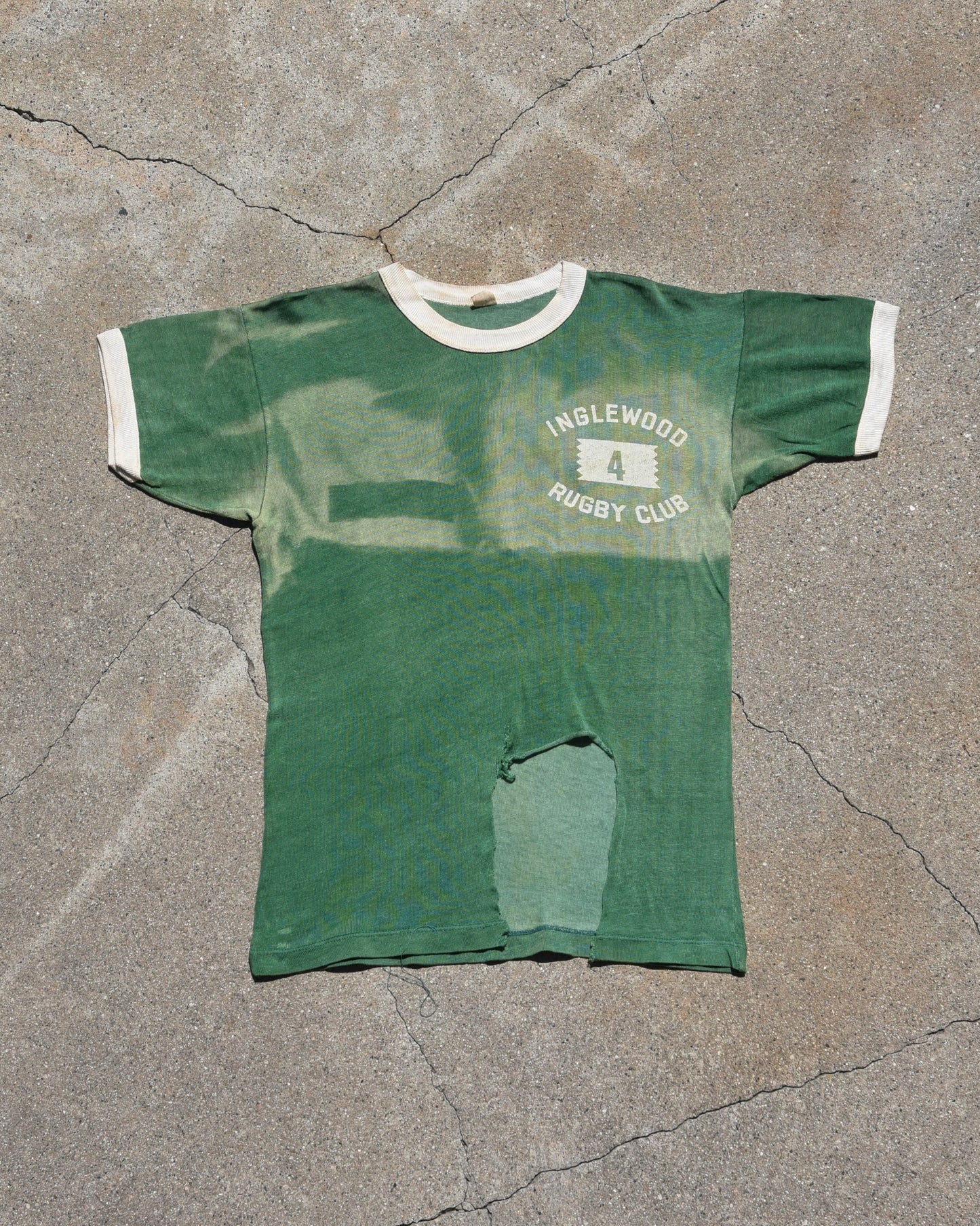 1950s Sun Faded Inglewood Rugby Club Durene Jersey