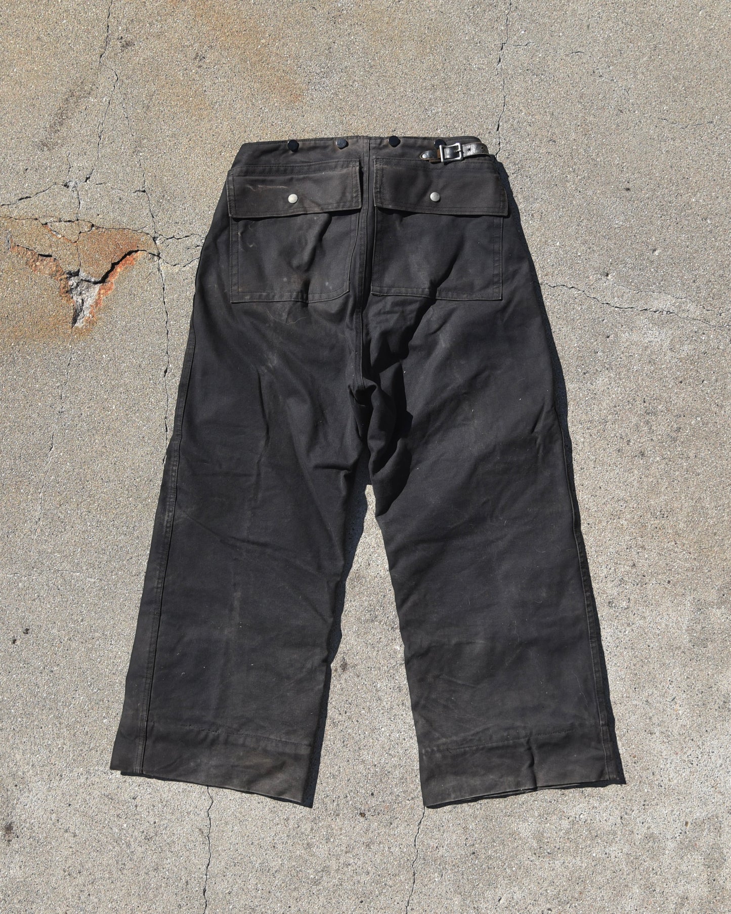 1950s American LaFrance Canvas Fireman Trousers