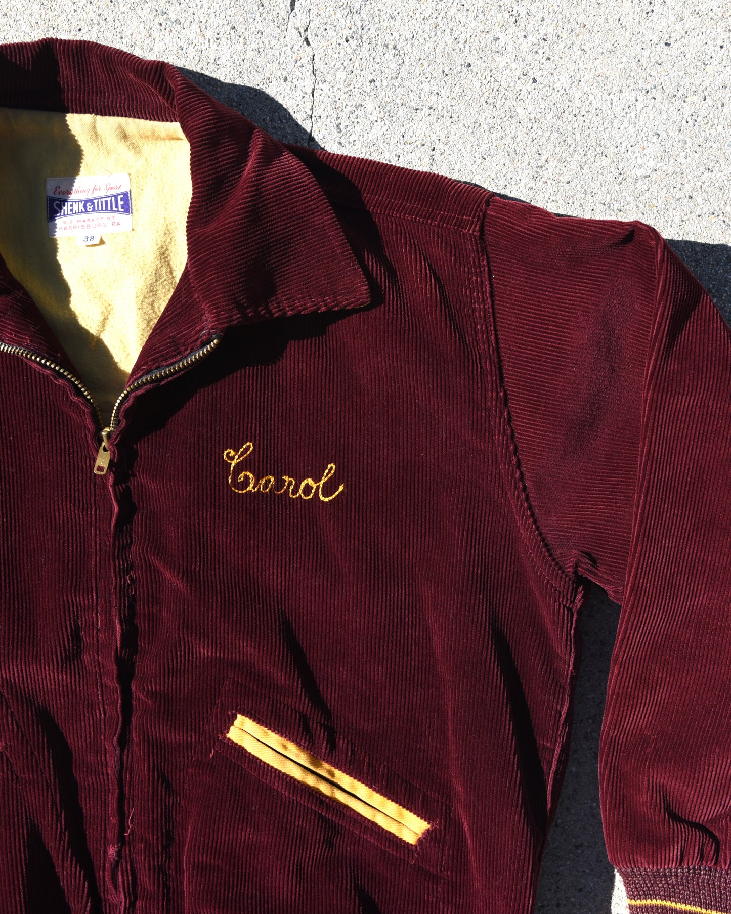 1950s Butler Wolverines Corduroy Jacket