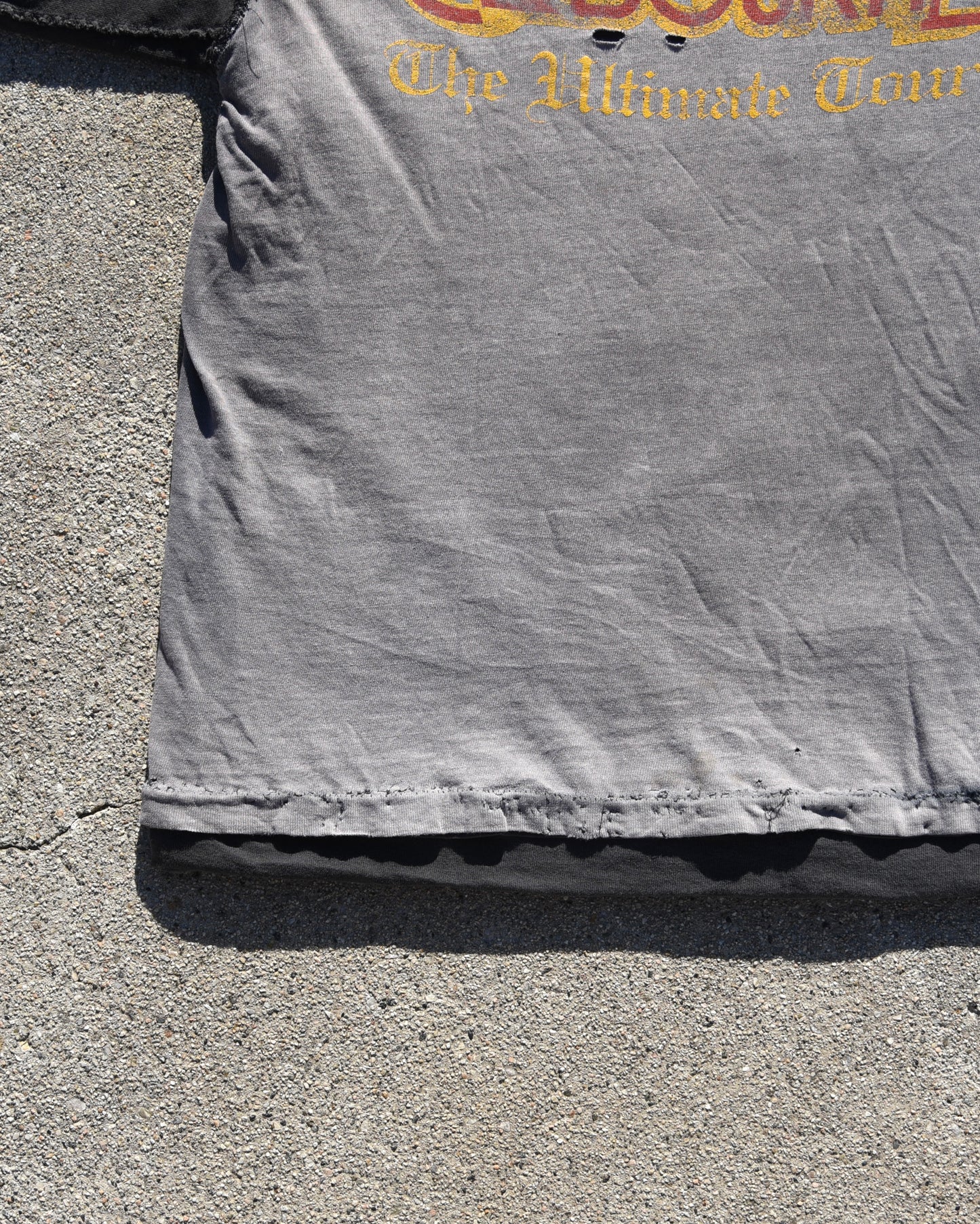1980s Ozzy Osbourne The Ultimate Tour Tshirt - Thrashed and Repaired
