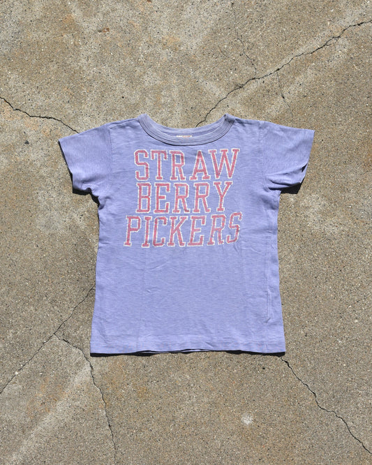 Denim Dungaree Strawberry Pickers Tshirt