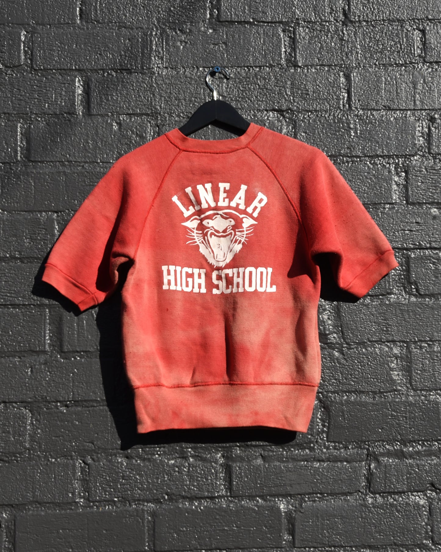 1950s Sun Faded Linear High School Sweatshirt