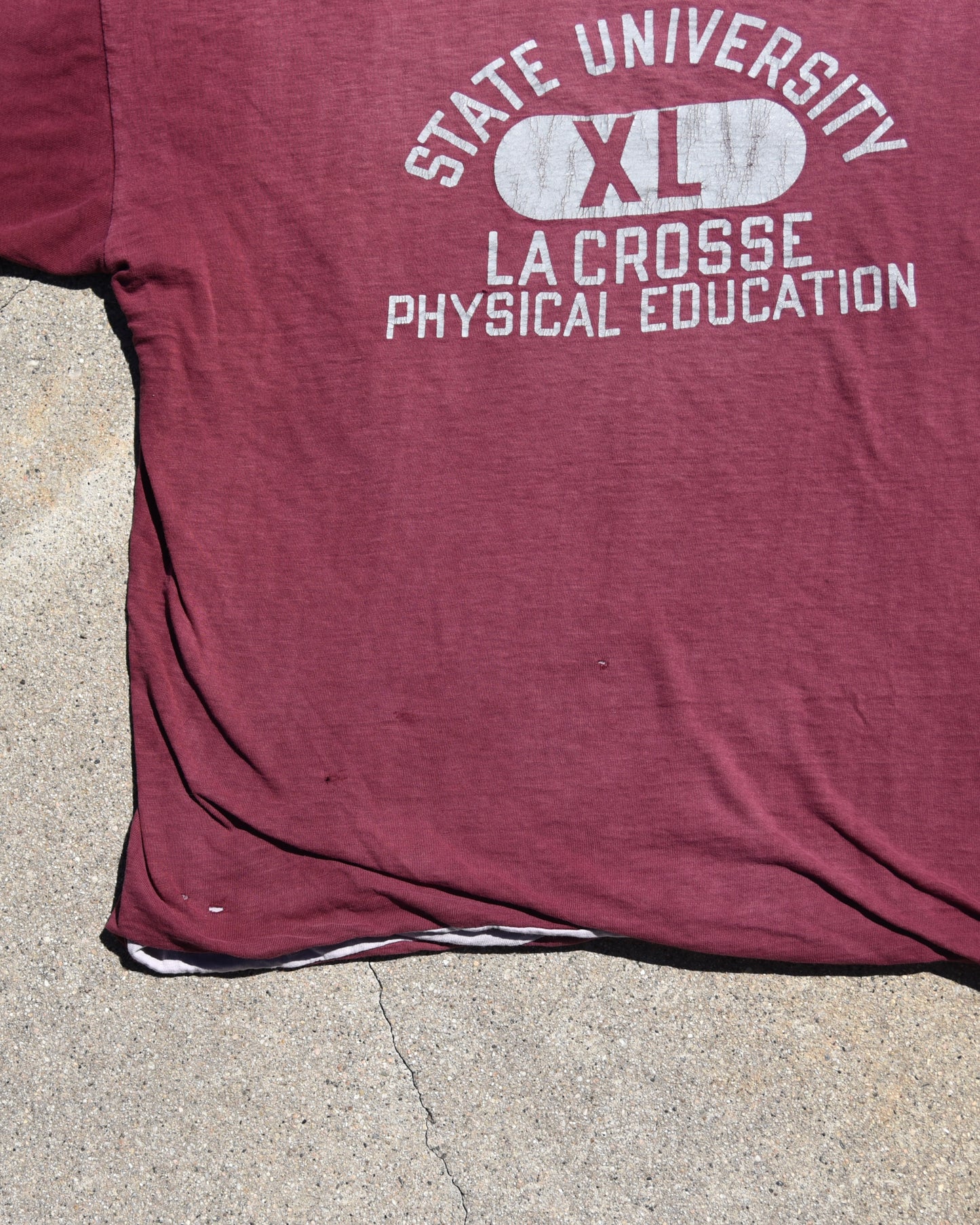 1970s State University La Crosse Double Face Tshirt