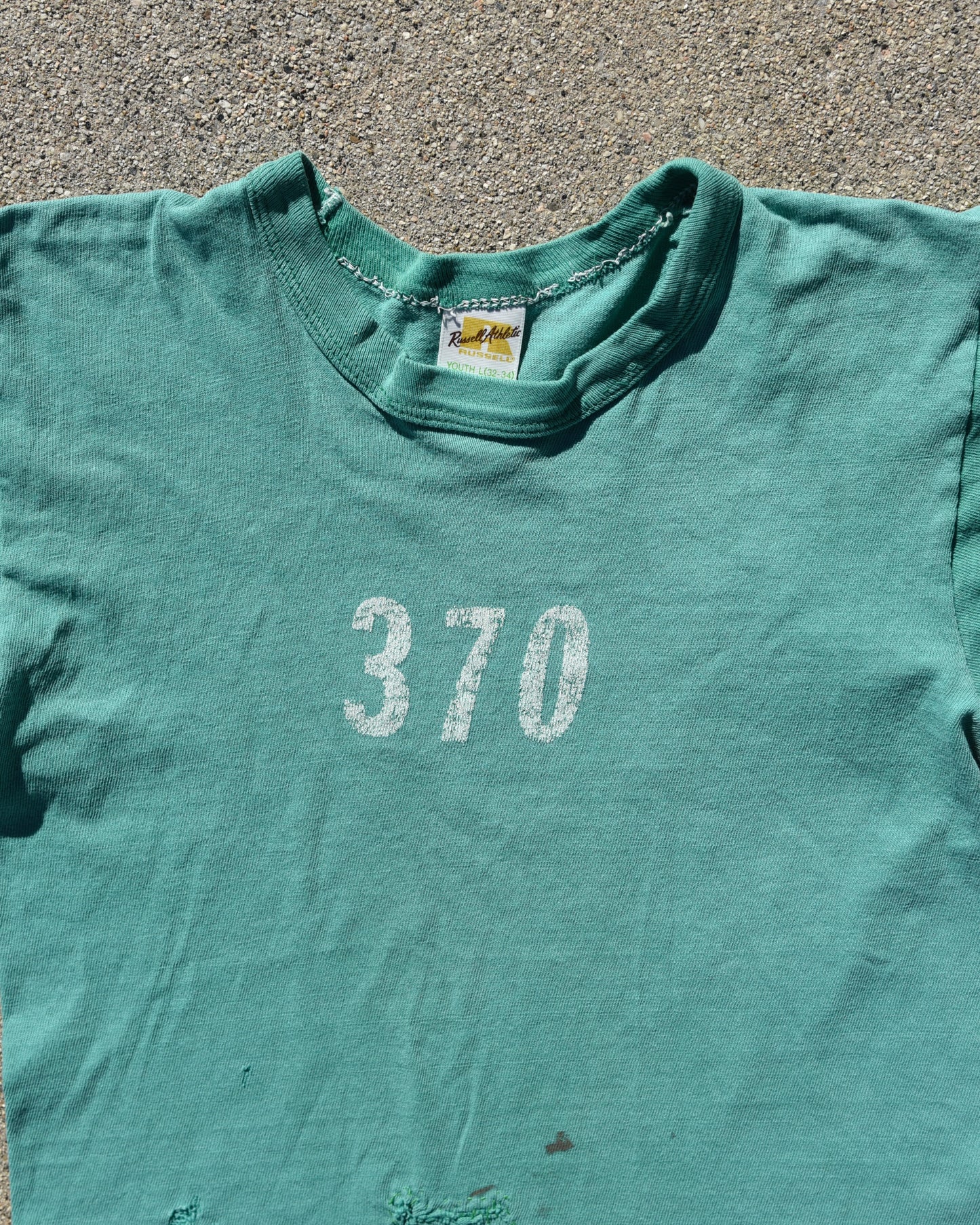 1970s Russell Athletic Tshirt - Faded Repaired