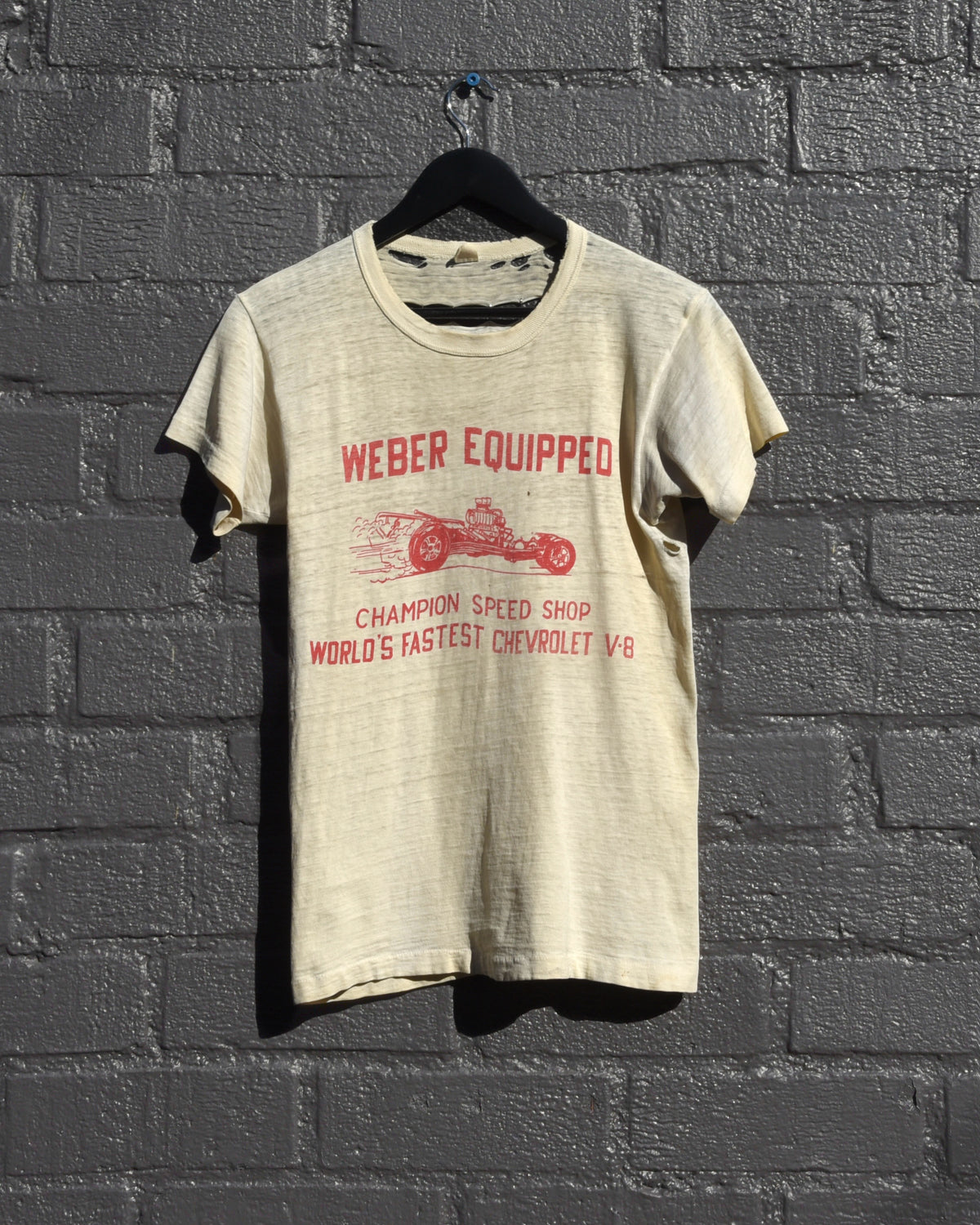 1950s Weber Equipped Champion Speed Shop Tshirt