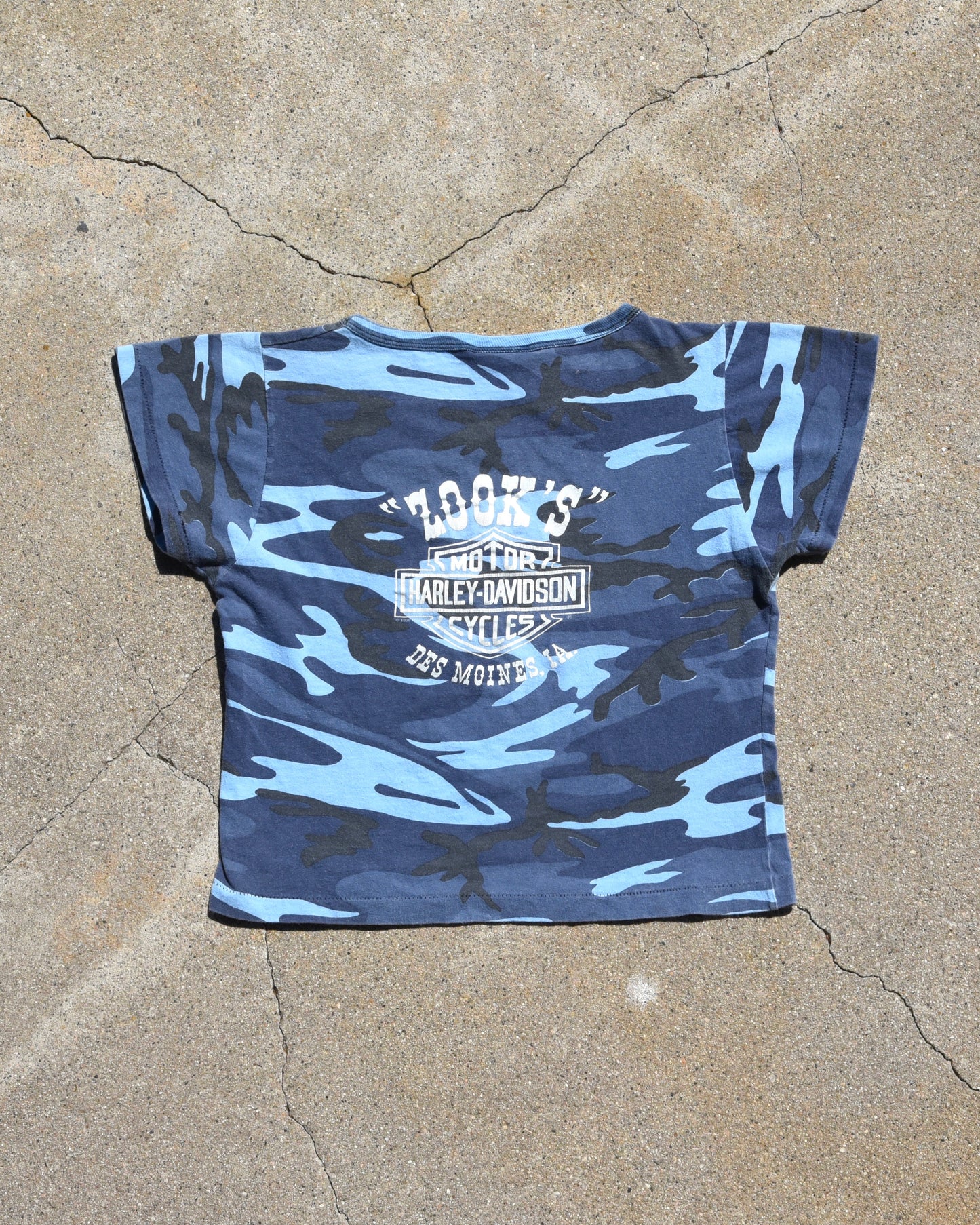 1990s Harley Camo Femme Tshirt
