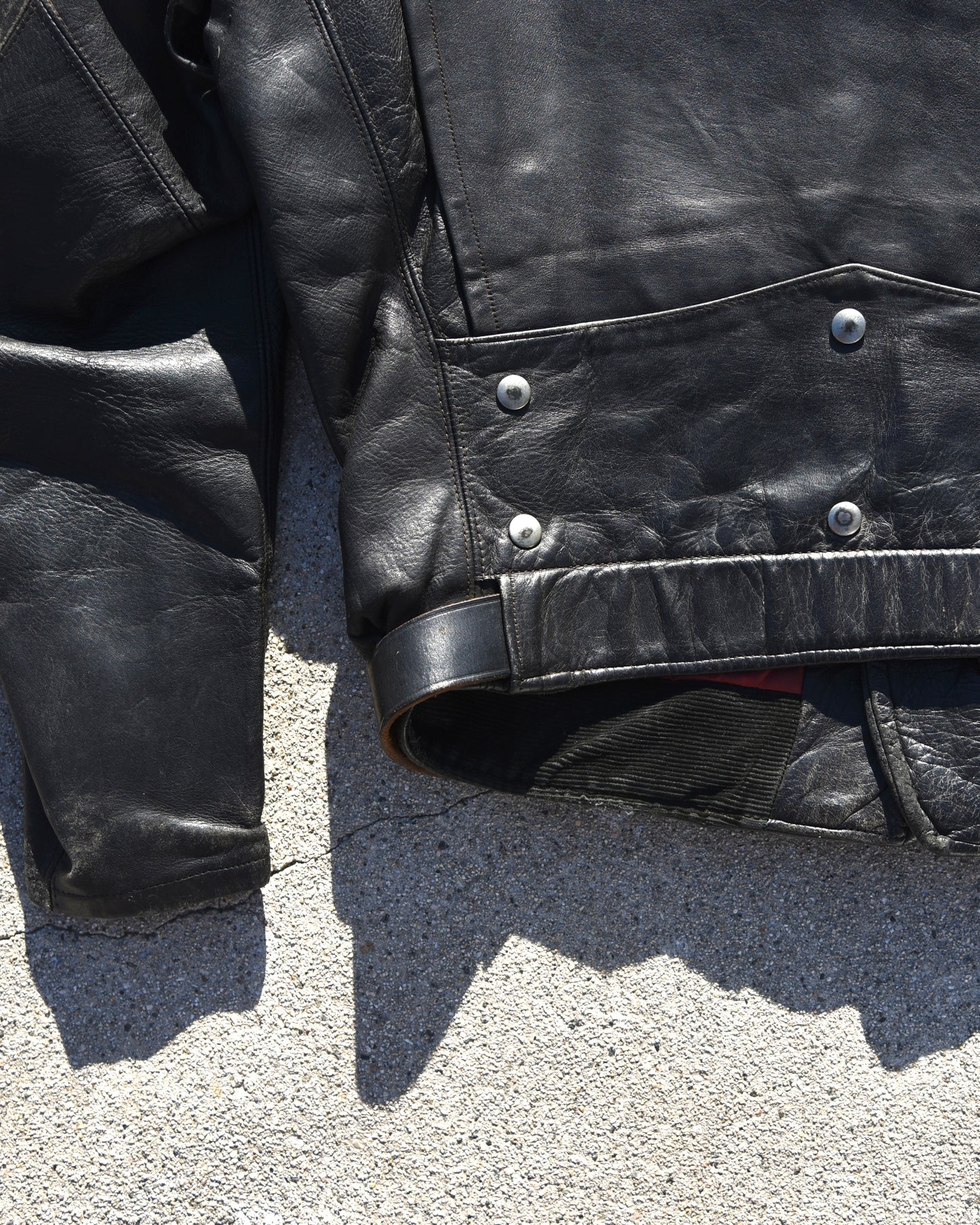 1950s Hercules Horsehide Motorcycle Jacket D-Pocket