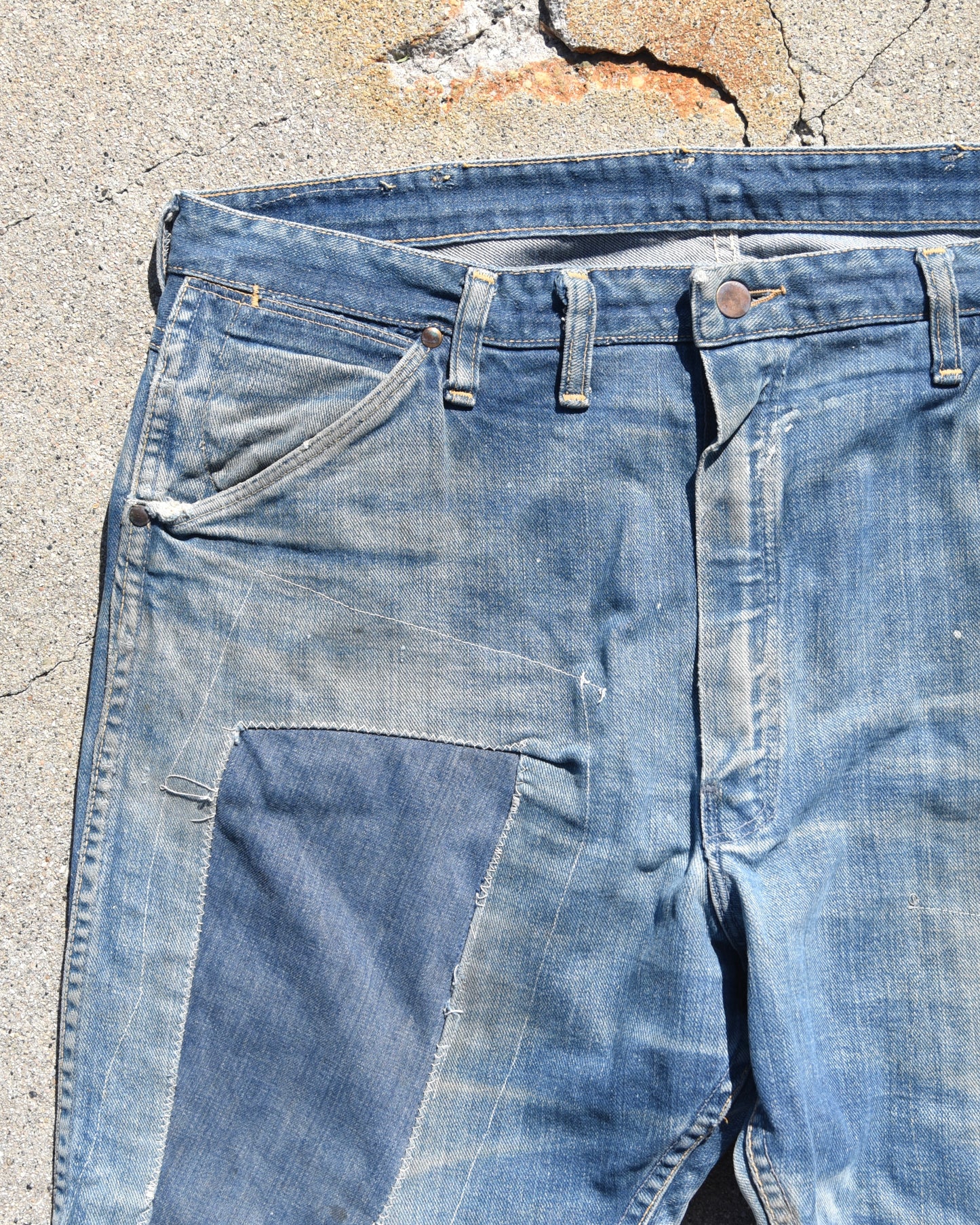 1950s Sun Faded Farmers Carpenter Denim Jeans