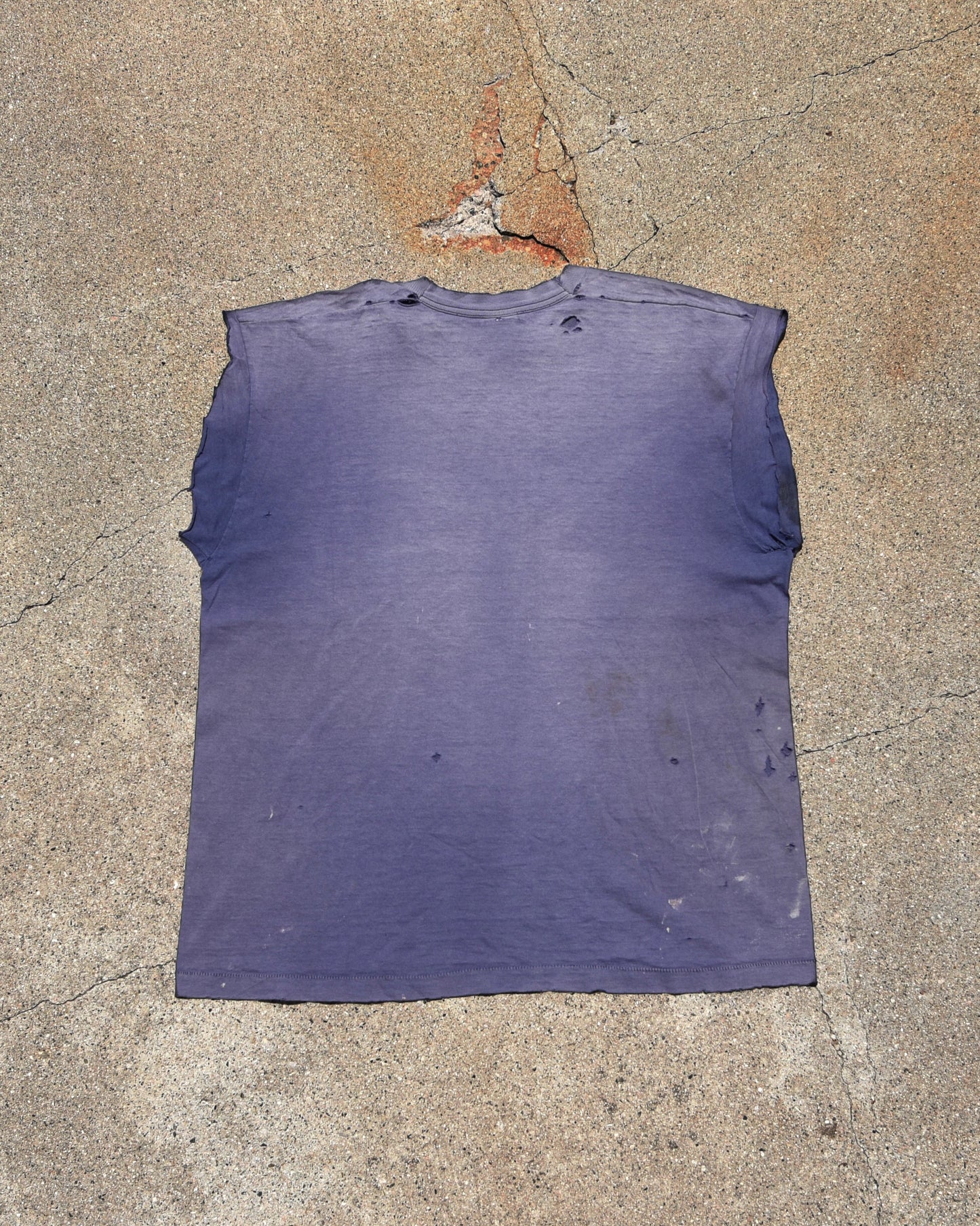 1990s Thrashed and Sun Faded Baseball Cutoff Tshirt