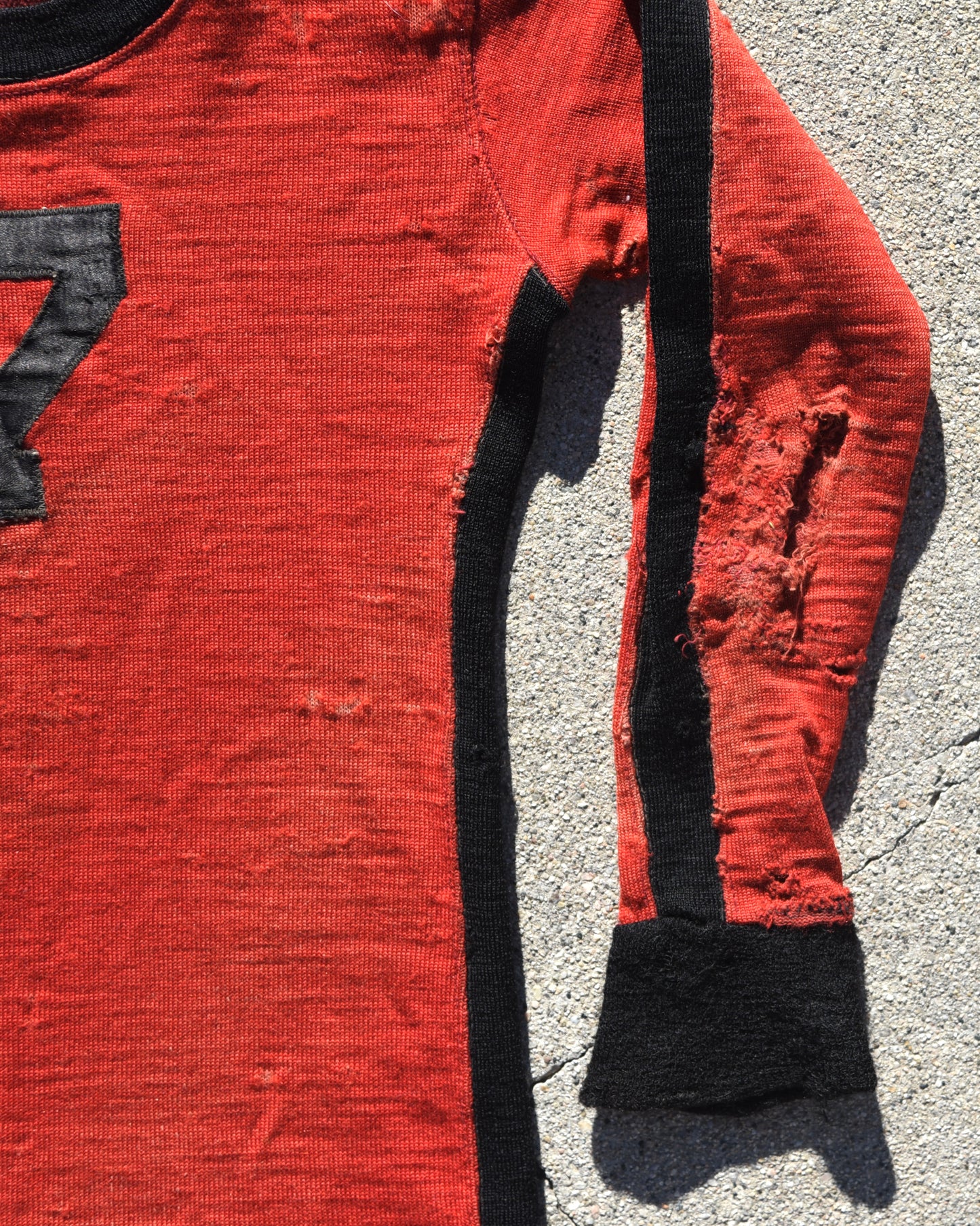 1940s Football Jersey - Thrashed And Repaired