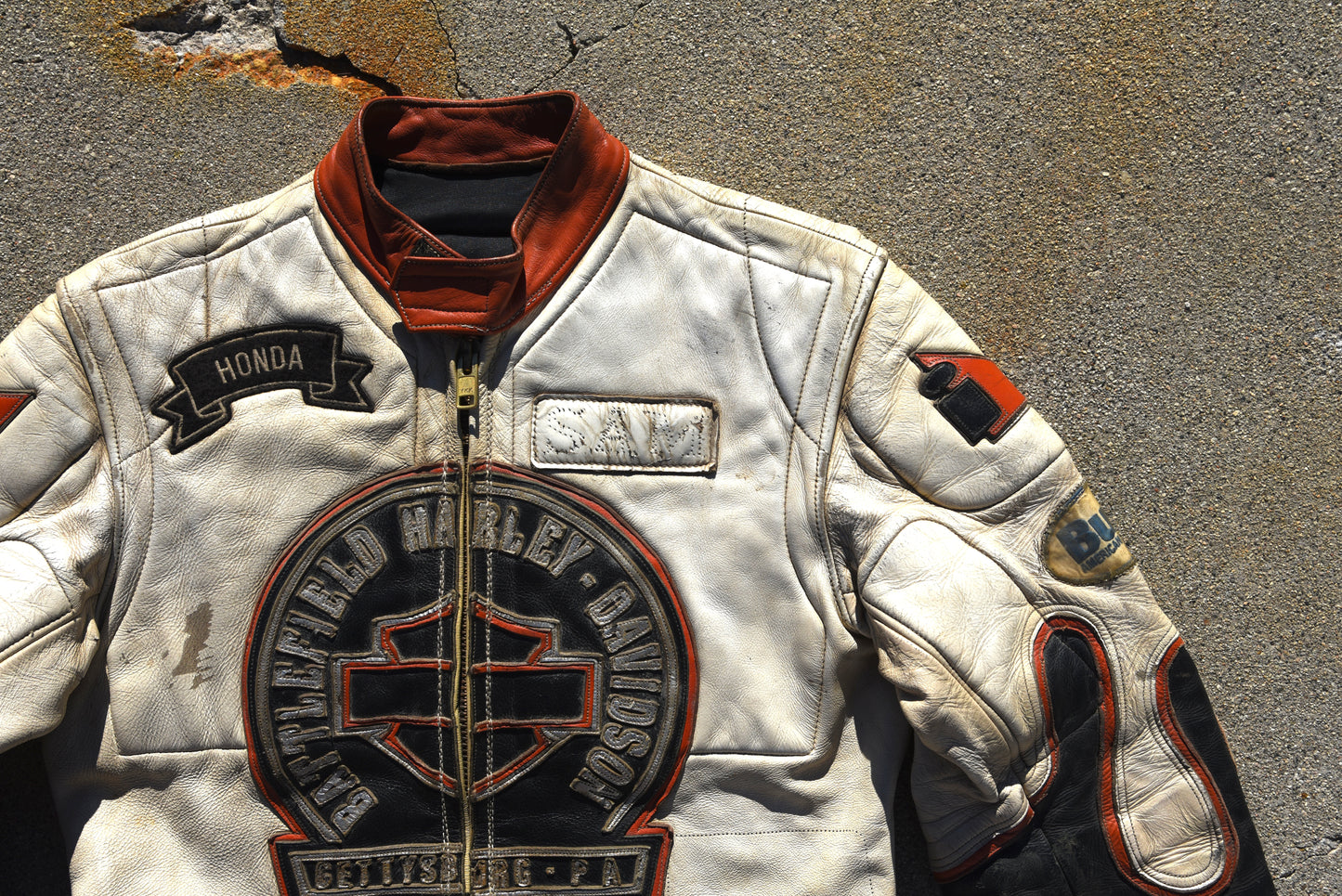 1970s Harley Battlefield Motorcycle Racing Jacket