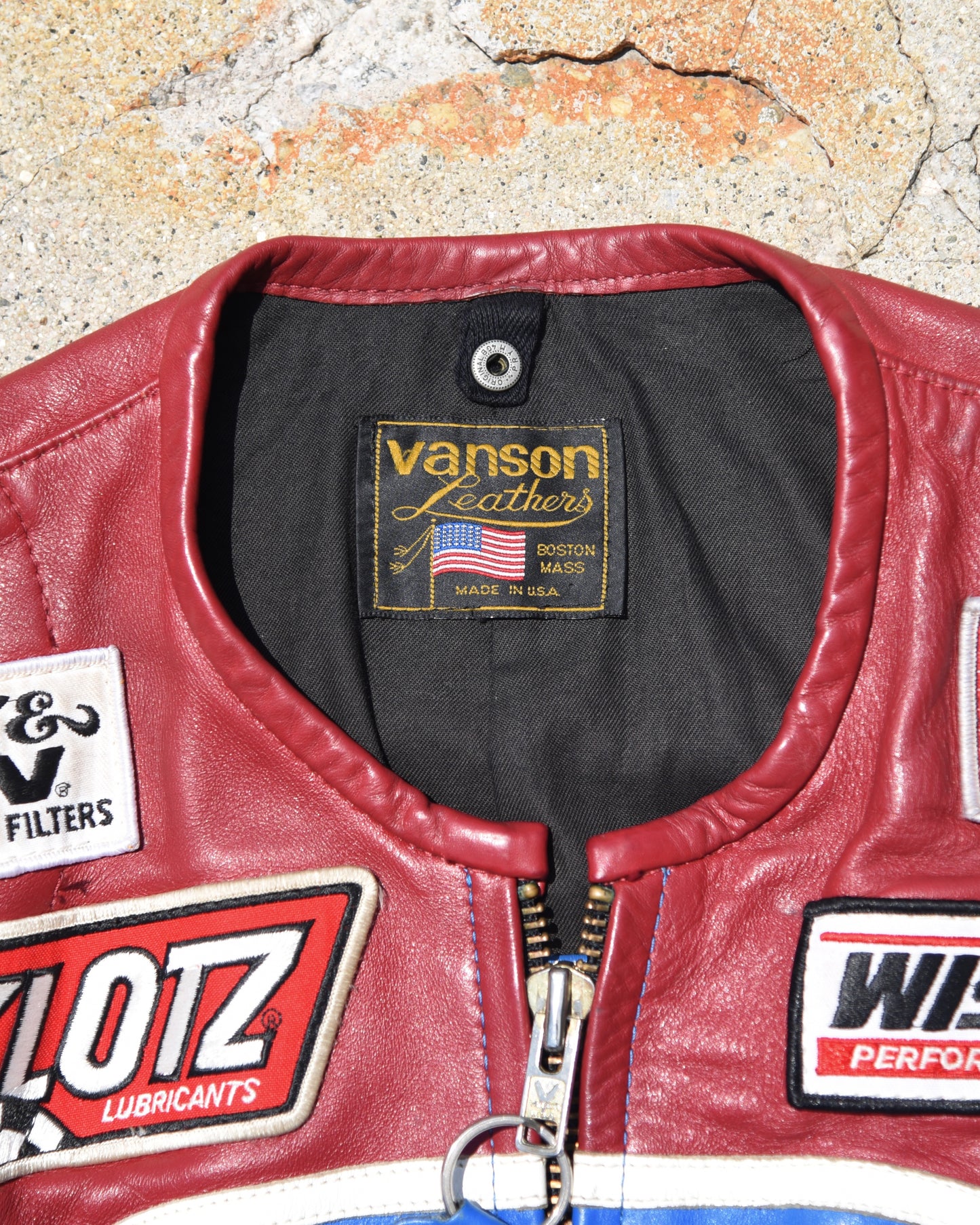1990s Vanson Leathers Genesis NYC Motorcycle Jacket