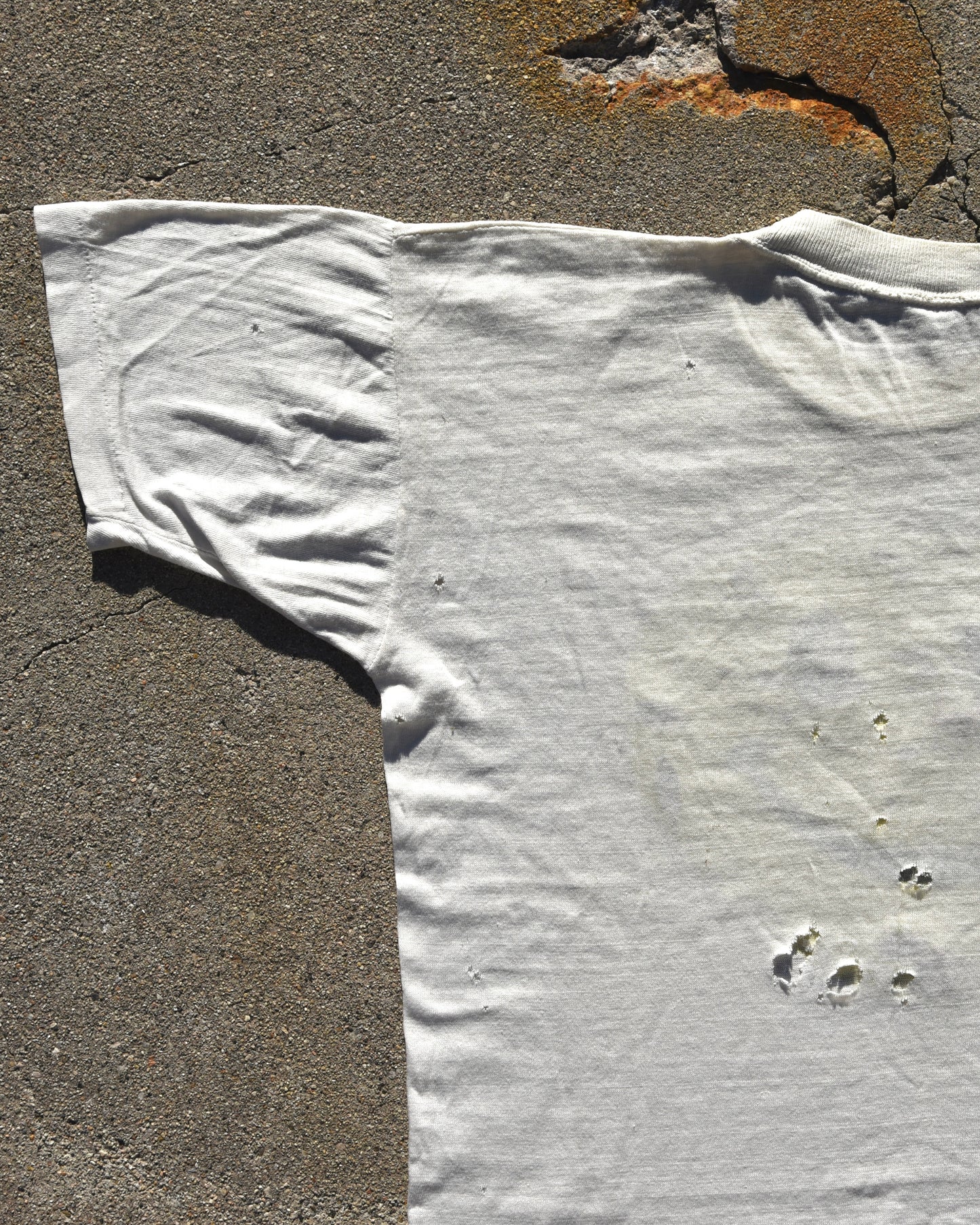 1980s Thrashed and Repaired Smiley Face Tshirt