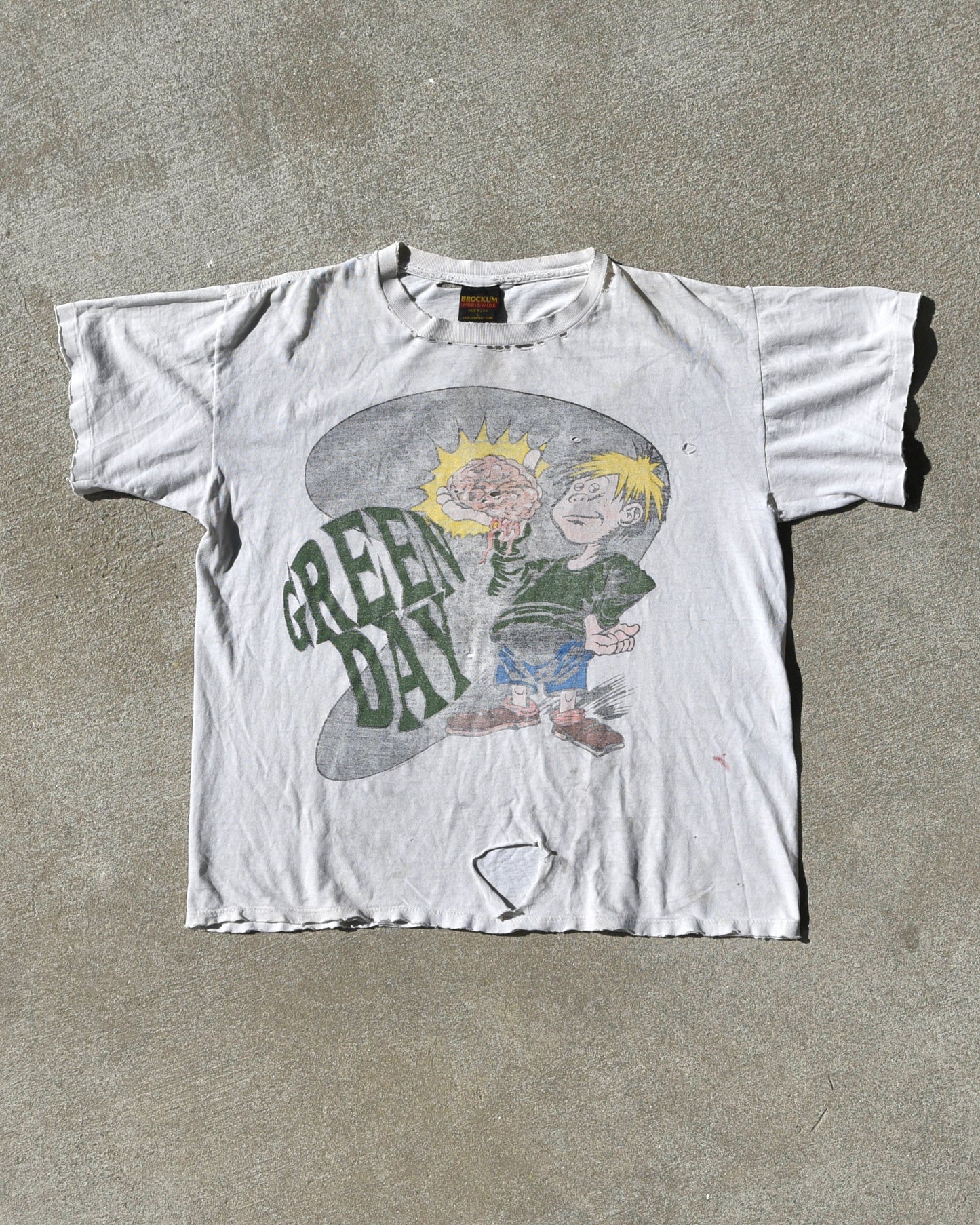 1994 Green Day 'Eat Your Parents' Promo Tshirt Thrashed