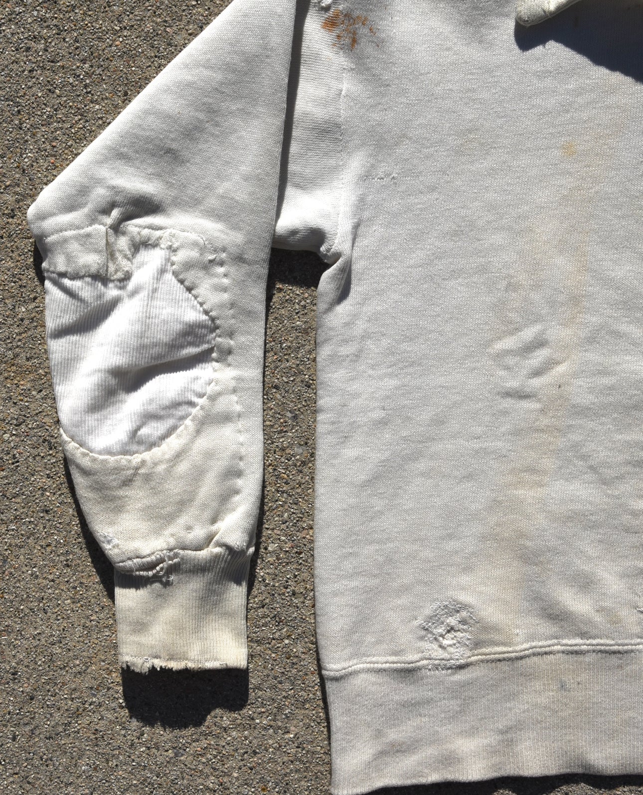 1950s Repaired Oxford Hornets Quarter Zip Sweatshirt