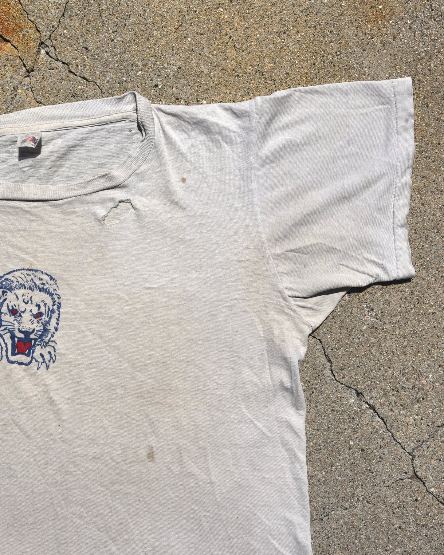 1950s Lion Grrr Stencil Tshirt