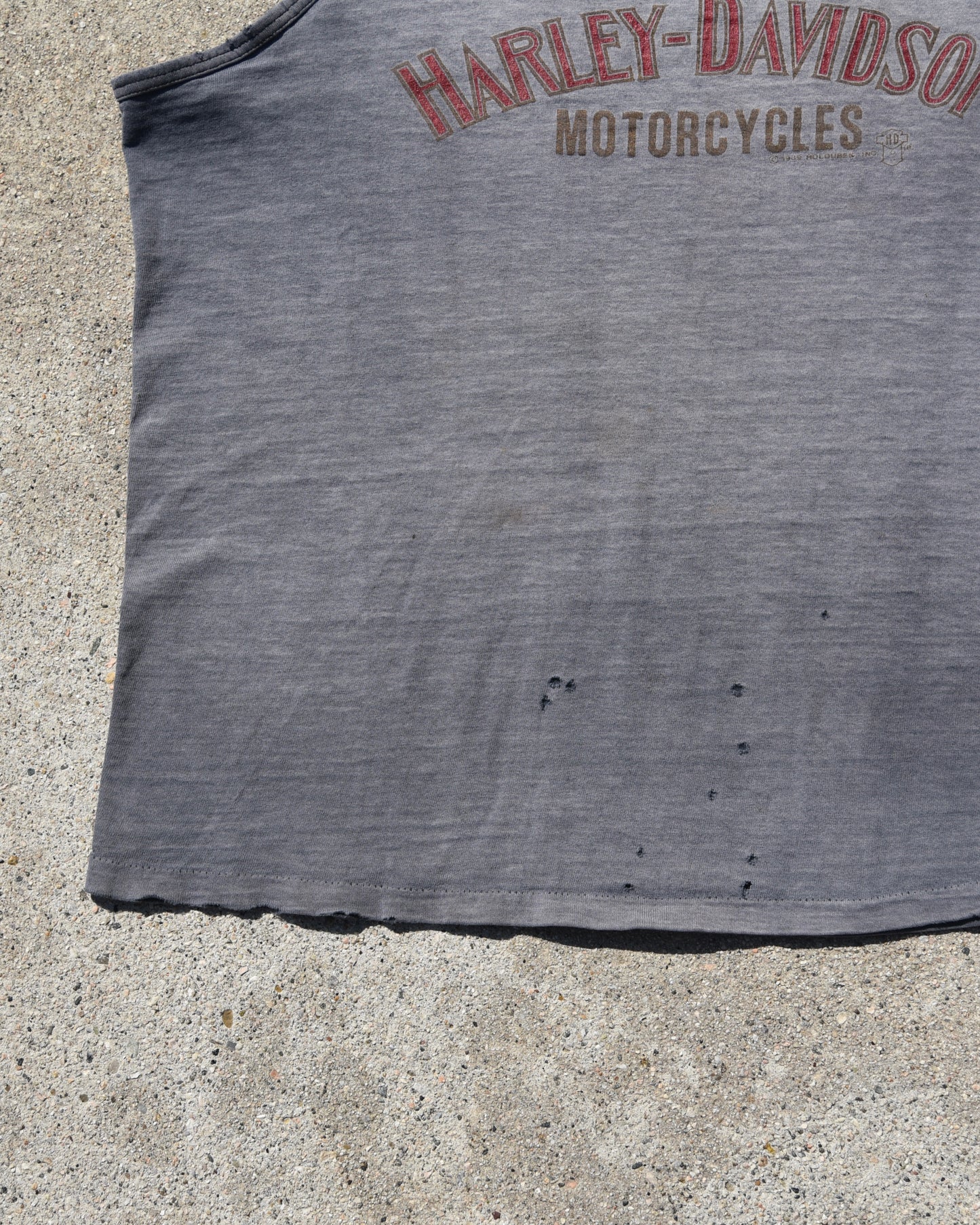 1990s Sun Faded Harley Davidson Tank Top