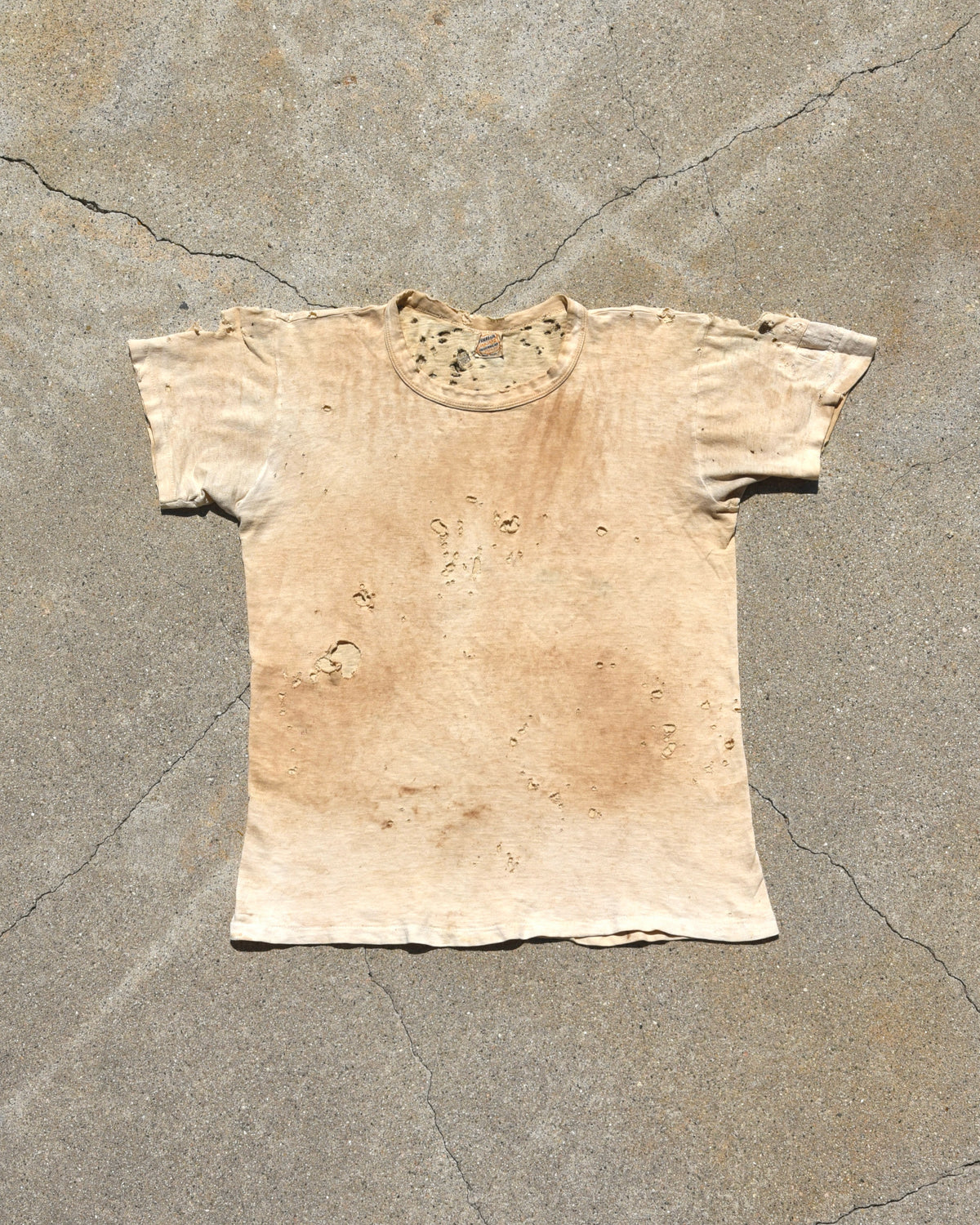 1940s Thrashed Oneita Blank Tshirt