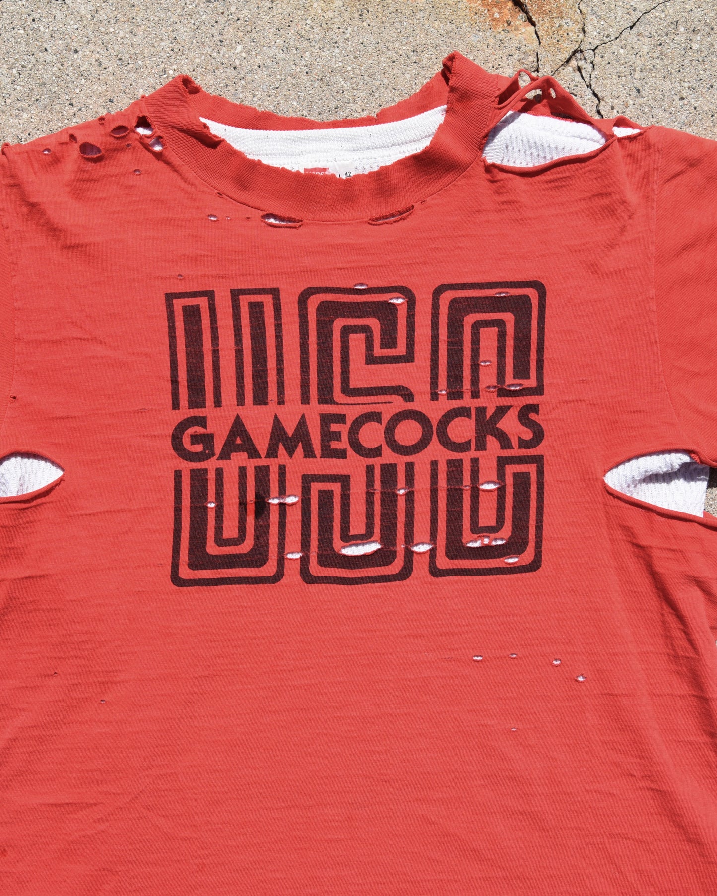 1970s Thrashed USC Gamecocks Tshirt
