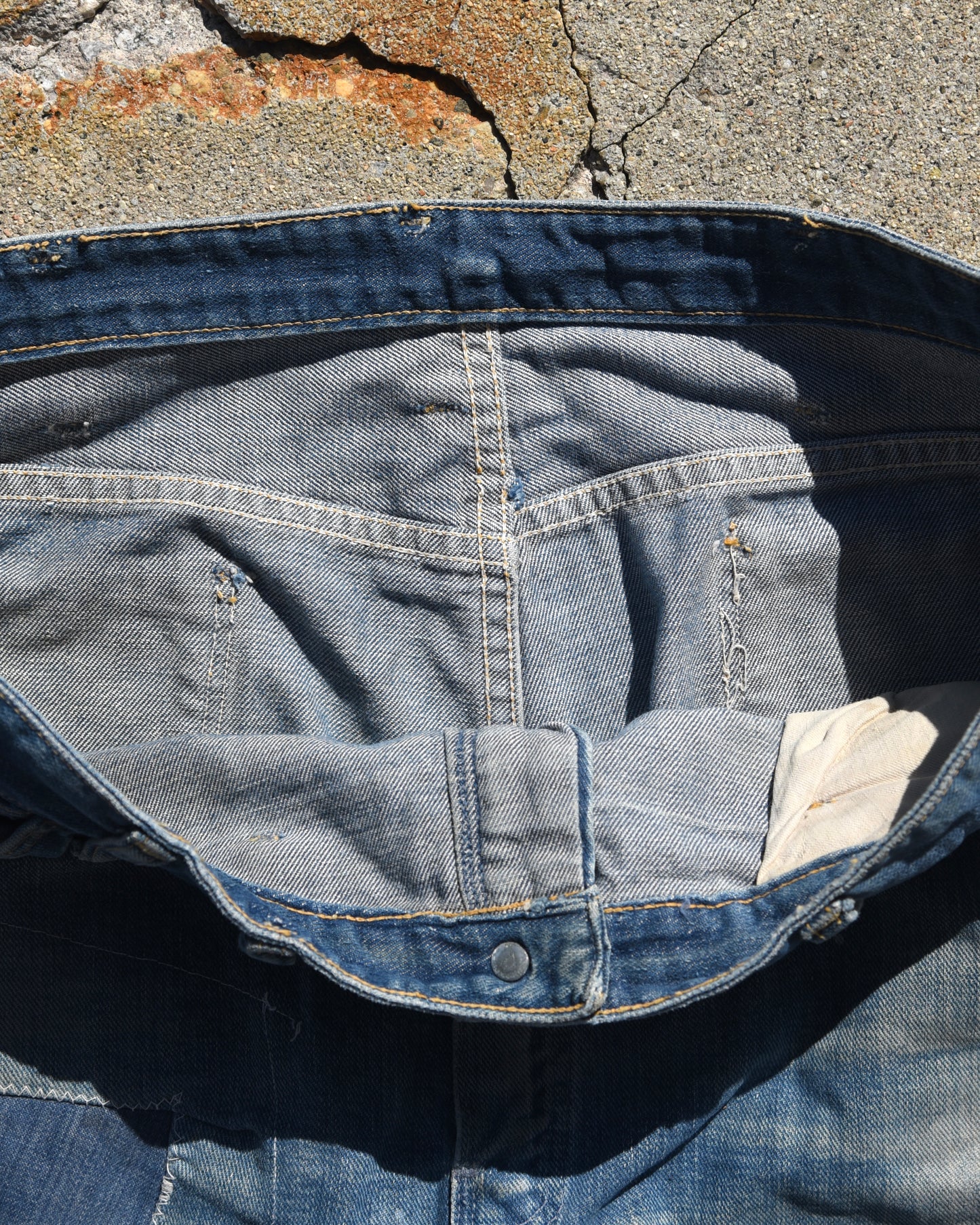 1950s Sun Faded Farmers Carpenter Denim Jeans