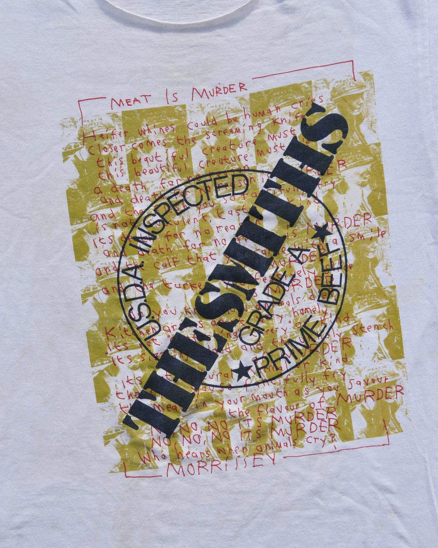 1980s The Smiths Meat Is Murder Tshirt