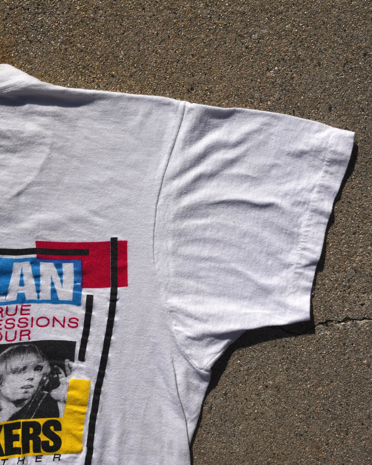 1986 Bob Dylan x Tom Petty and The Heartbreakers Alone Together True Confessions Tour Tshirt