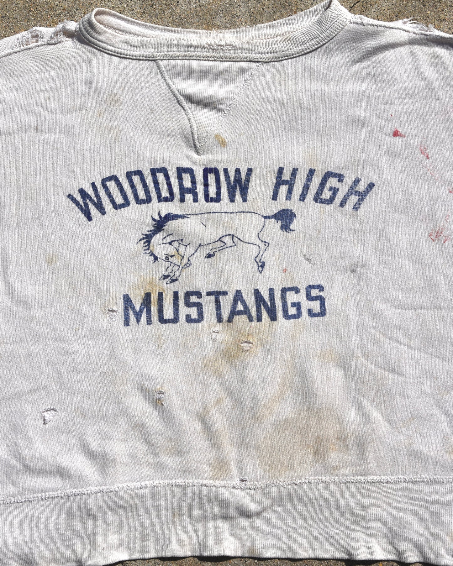 1950s Woodrow High Mustangs Single V Sweatshirt