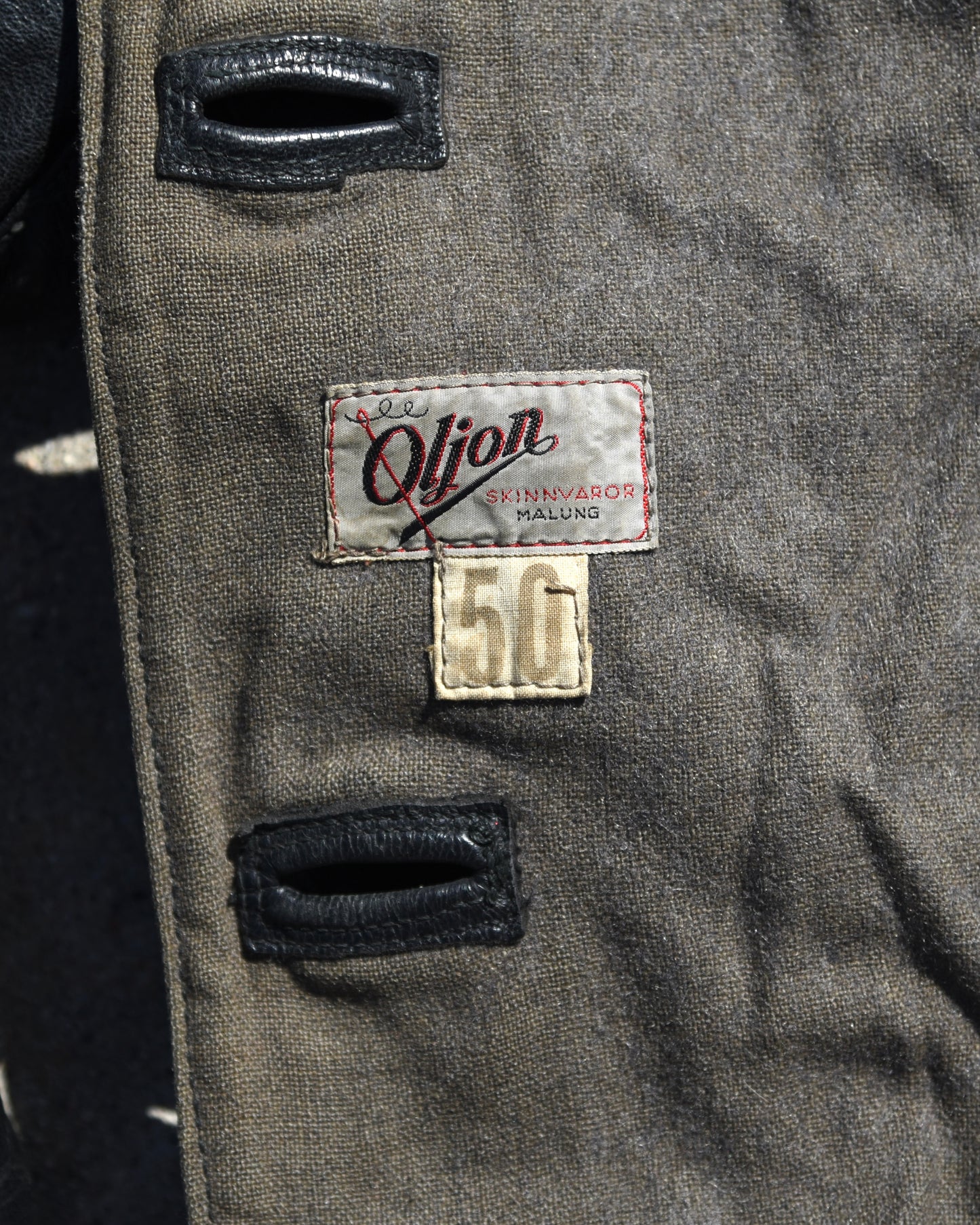 1950s Oljon Malung Swedish Motorcycle Dispatch Jacket