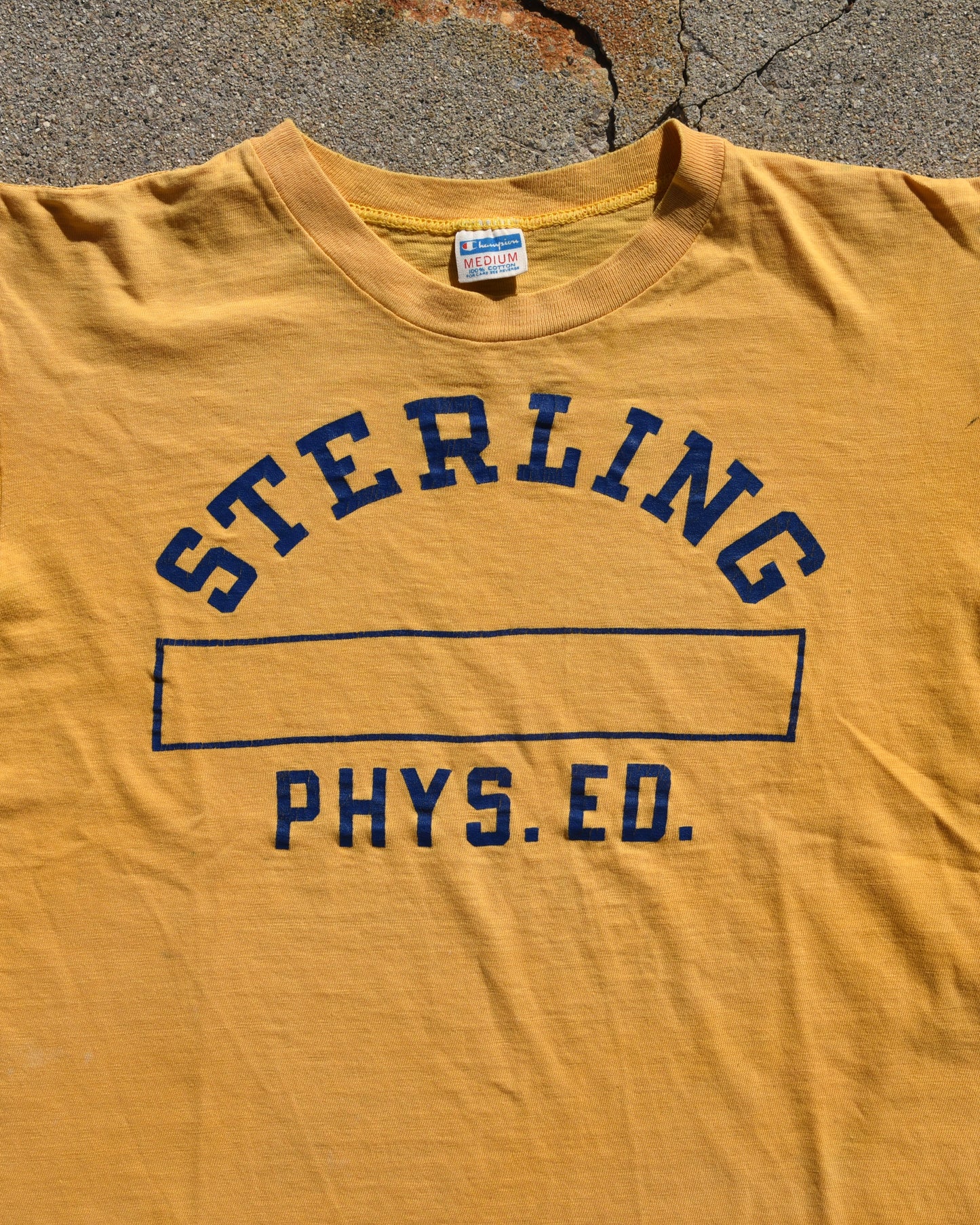 1970s Champion Sterling Phys Ed Tshirt - Medium