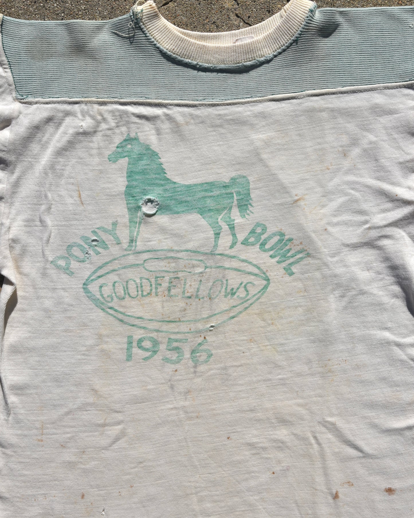 1950s Goodfellows Pony Bowl Cotton Jersey