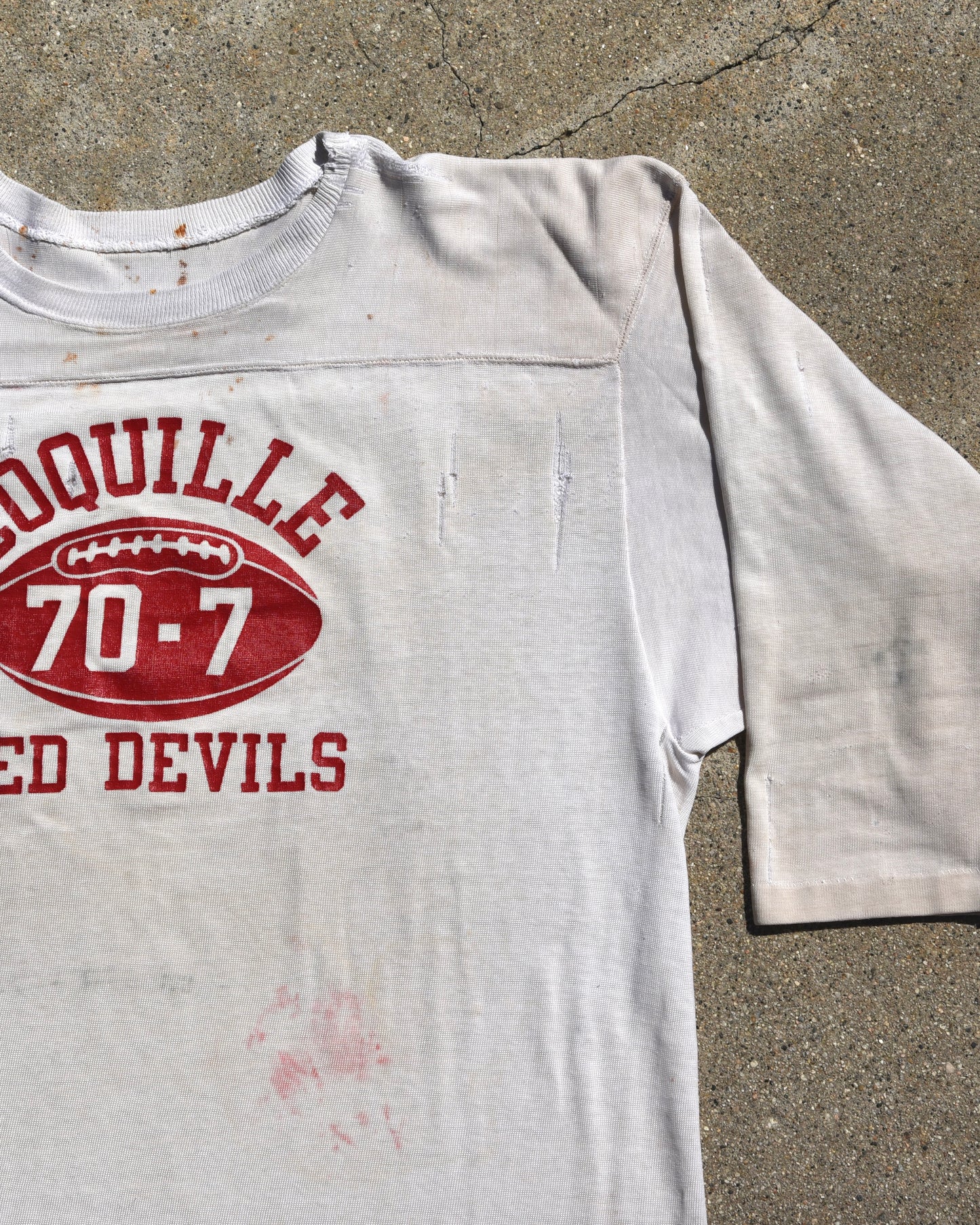 1960s Coquille Red Devils Football Jersey