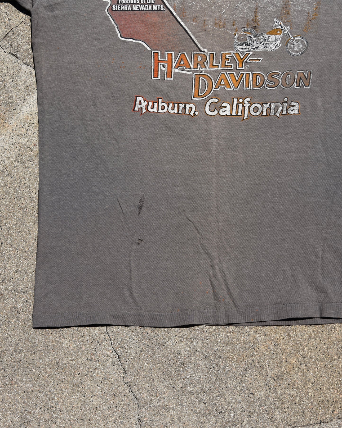 1980s Sun Faded Harley Davidson Real Steel Tshirt