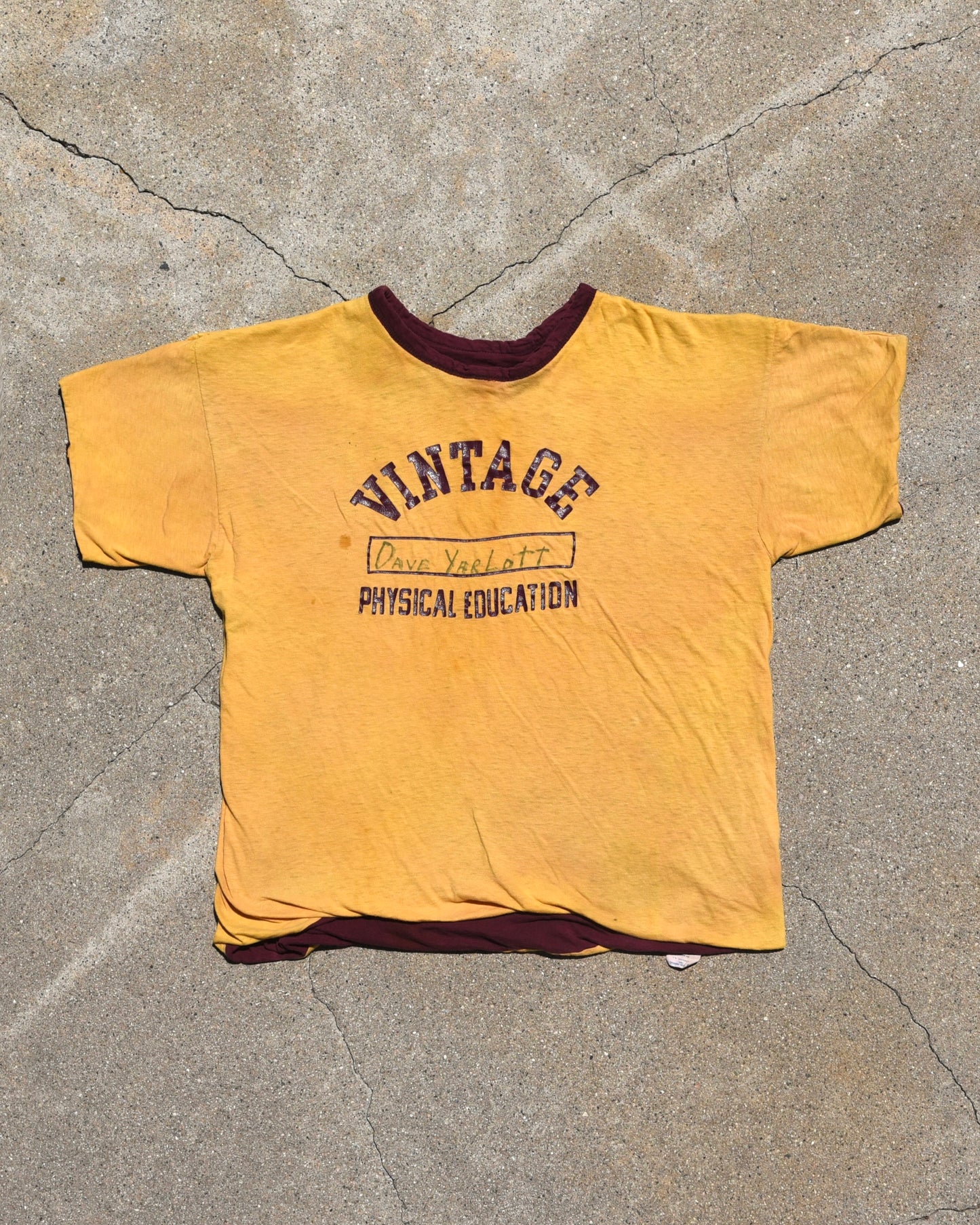 1970s Vintage Physical Education Double Face Tshirt