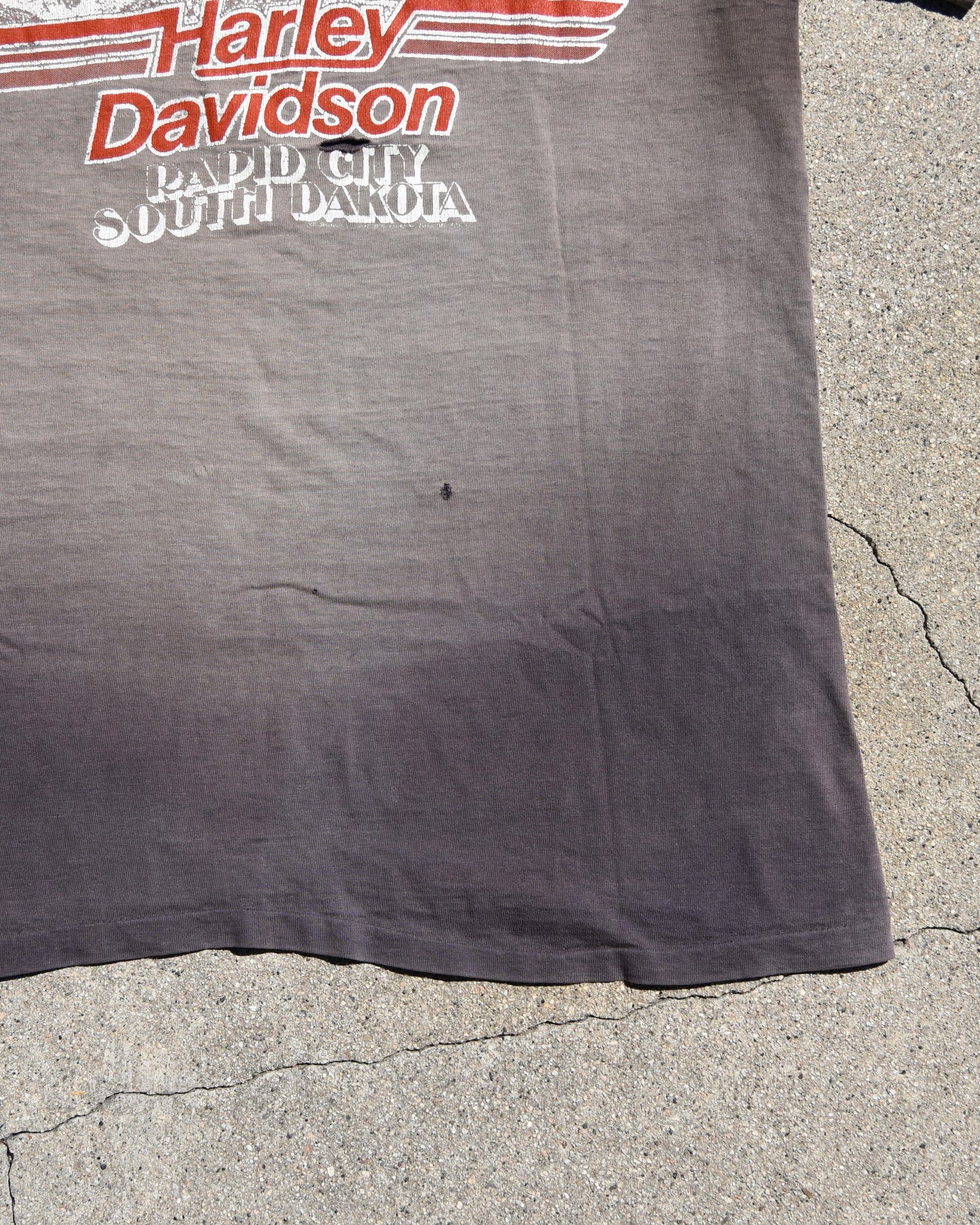 1980s Sun Faded Harley Rider Tshirt