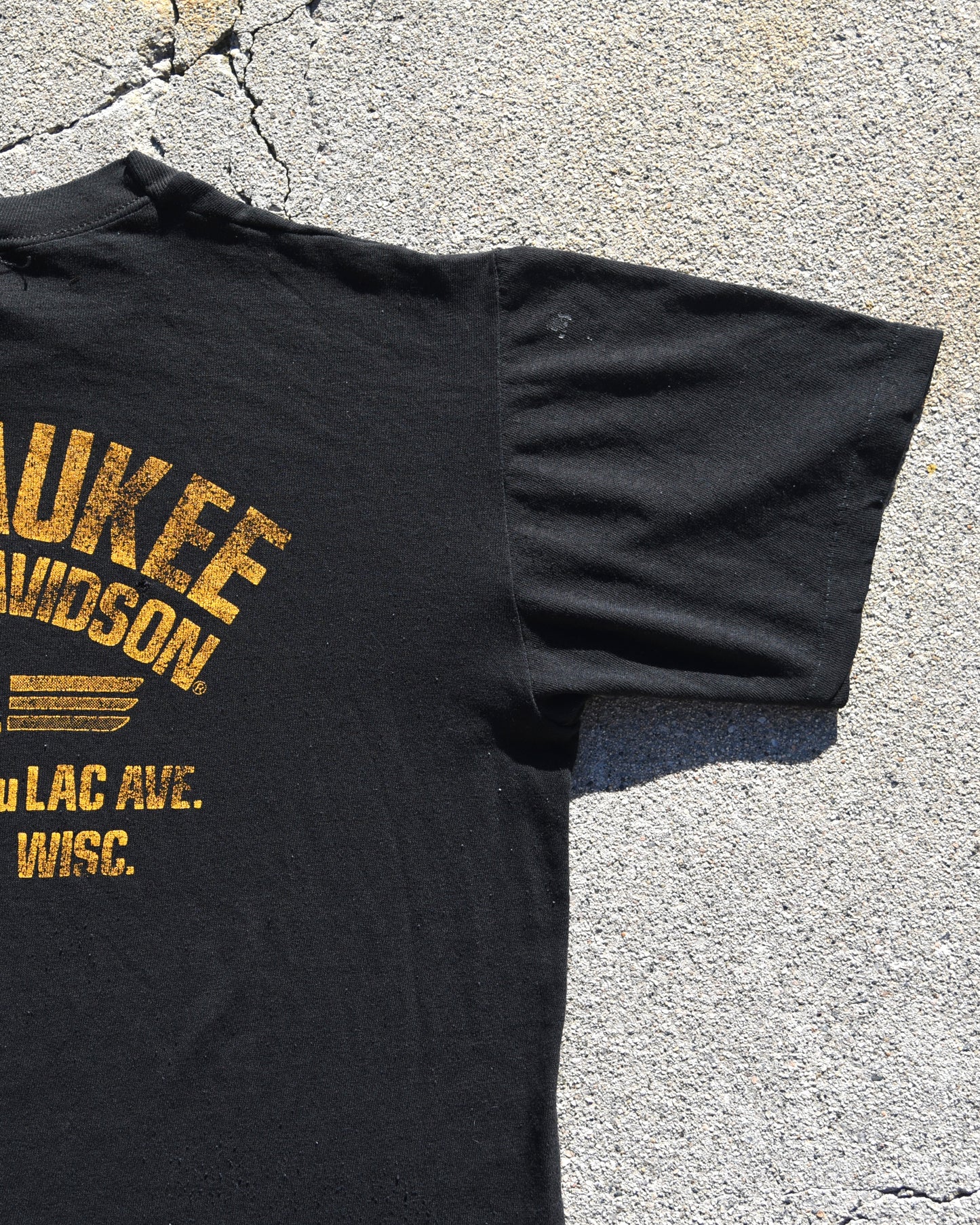 1970s Harley Davidson Eat Your Riceburner Tshirt