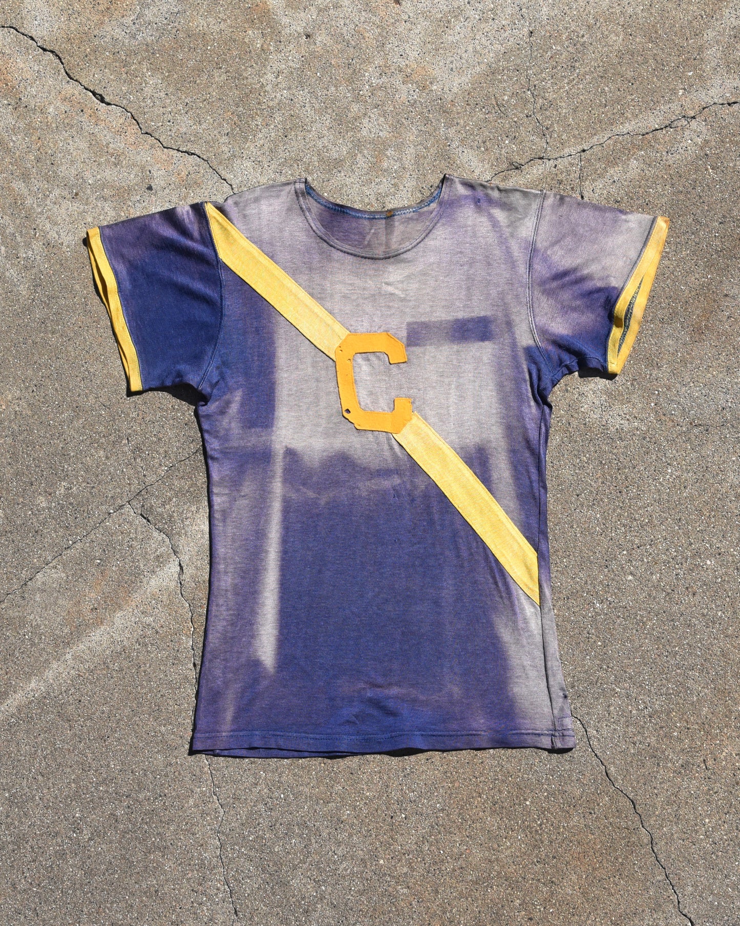 1950s Sun Faded Durene Rowing Jersey