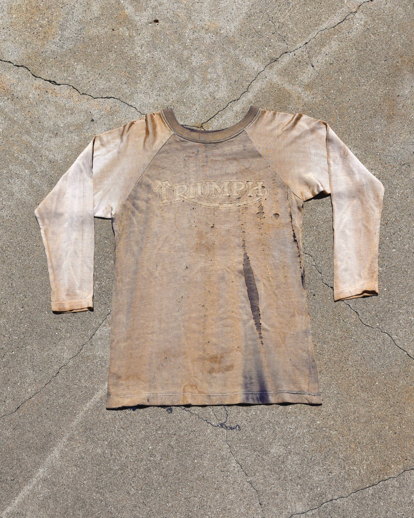 1950s Sun Faded Triumph Motorcycles Durene Jersey