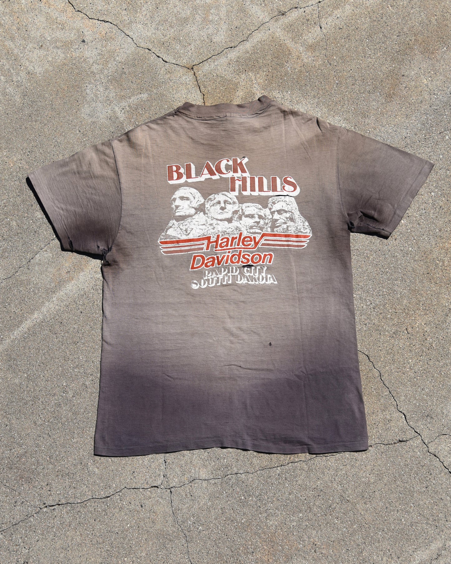 1980s Sun Faded Harley Rider Tshirt