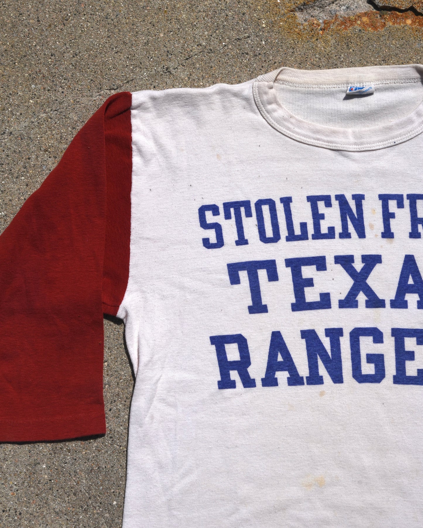 1970s Stolen From Texas Rangers Raglan Tshirt
