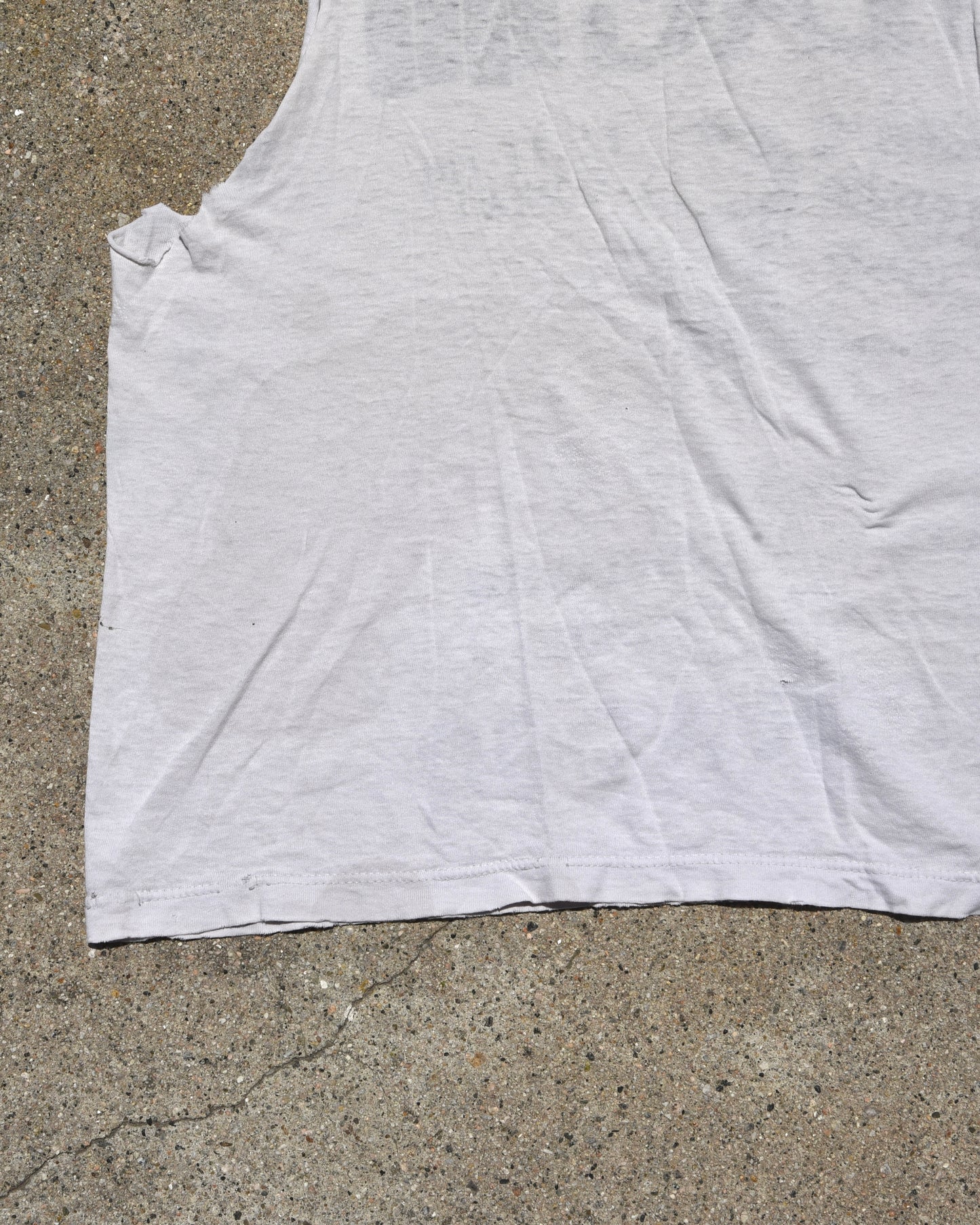 1980s Thrashed Black Flag Cutoff Tshirt