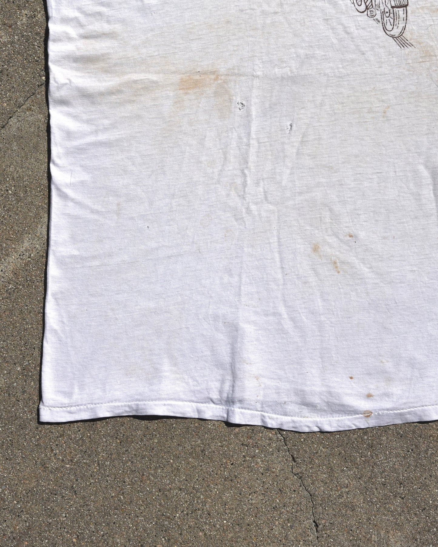 1960s Motorcycle Police Stenciled Tshirt