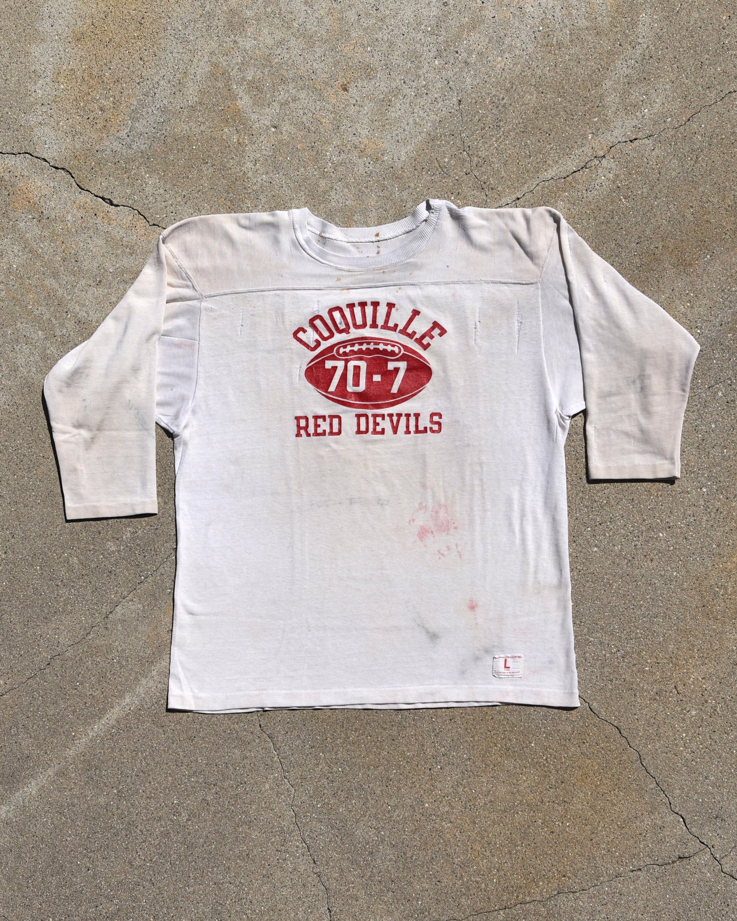 1960s Coquille Red Devils Football Jersey