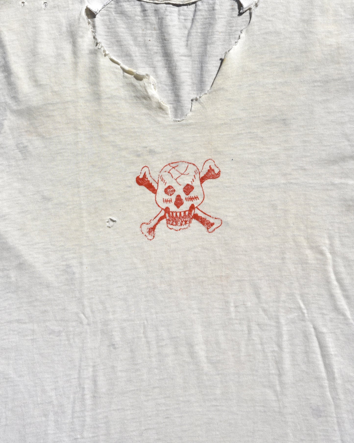 1960s Thrashed Skull Tshirt