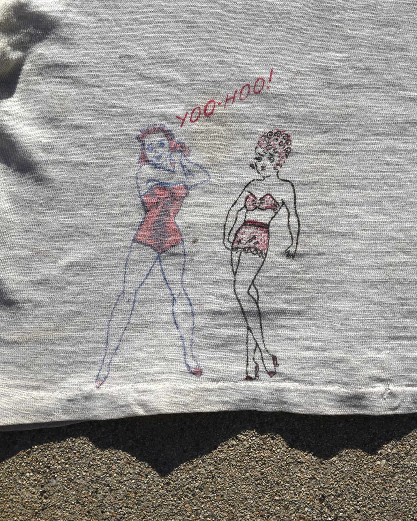 1950s Hand Stenciled Baby Tshirt