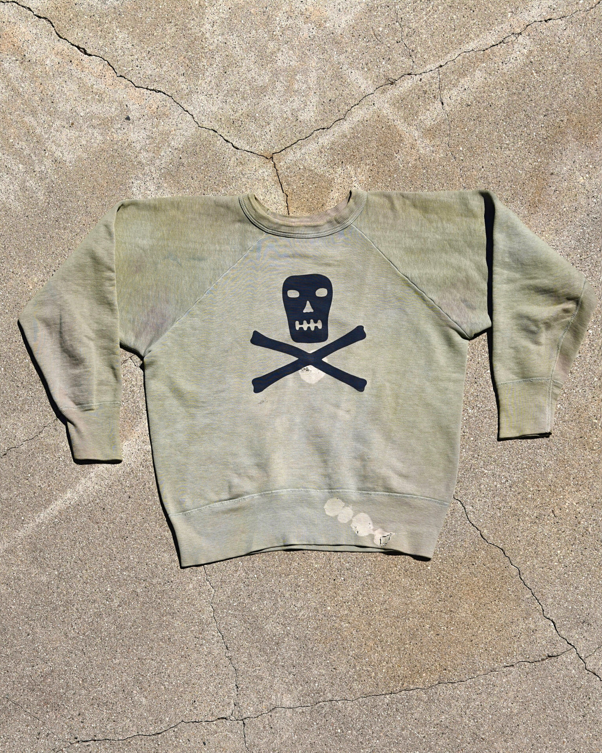 Reworked Skull and Bones Sweatshirt